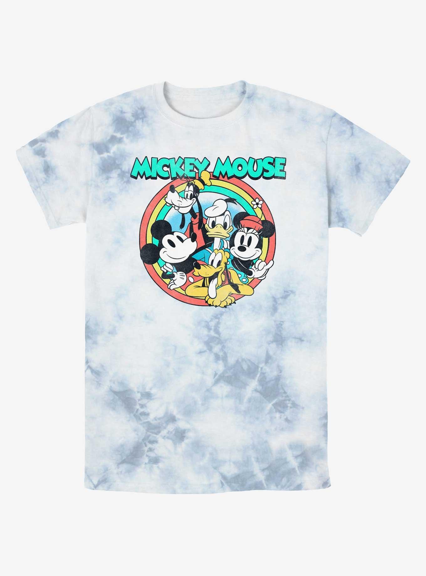Disney Mickey Mouse & Friends Pose Tie-Dye T-Shirt, WHITEBLUE, hi-res