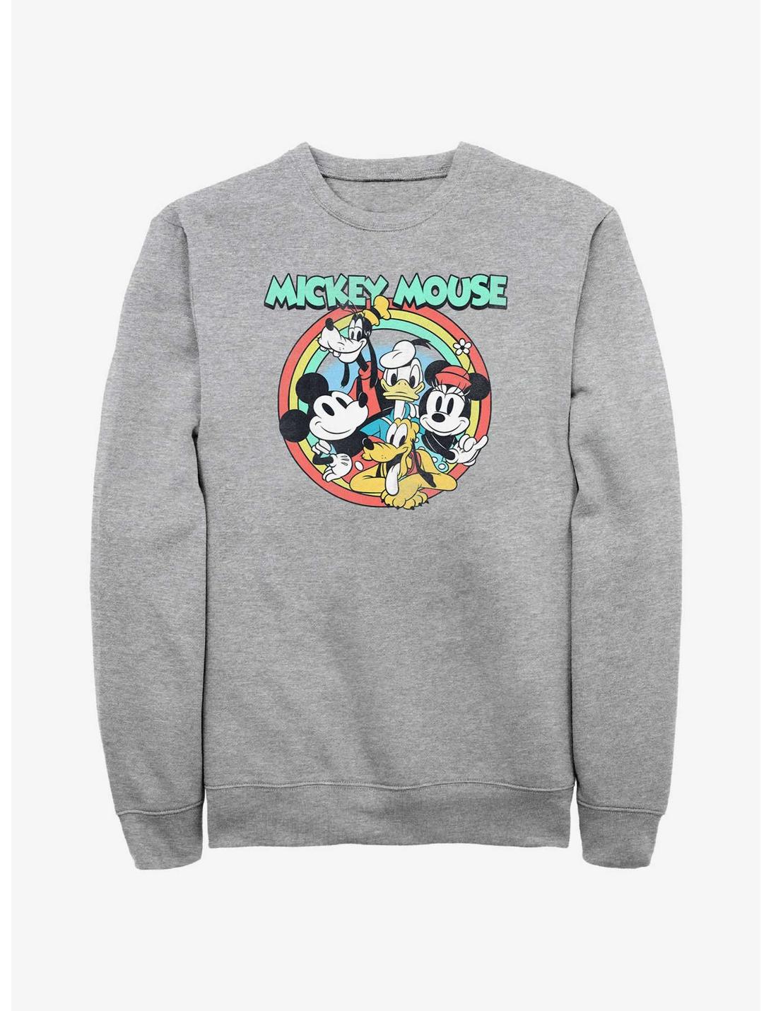 Disney Mickey Mouse & Friends Pose Sweatshirt, ATH HTR, hi-res