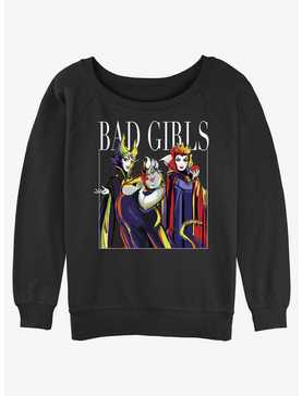 Disney Villains Bad Girls Pose Womens Slouchy Sweatshirt, , hi-res