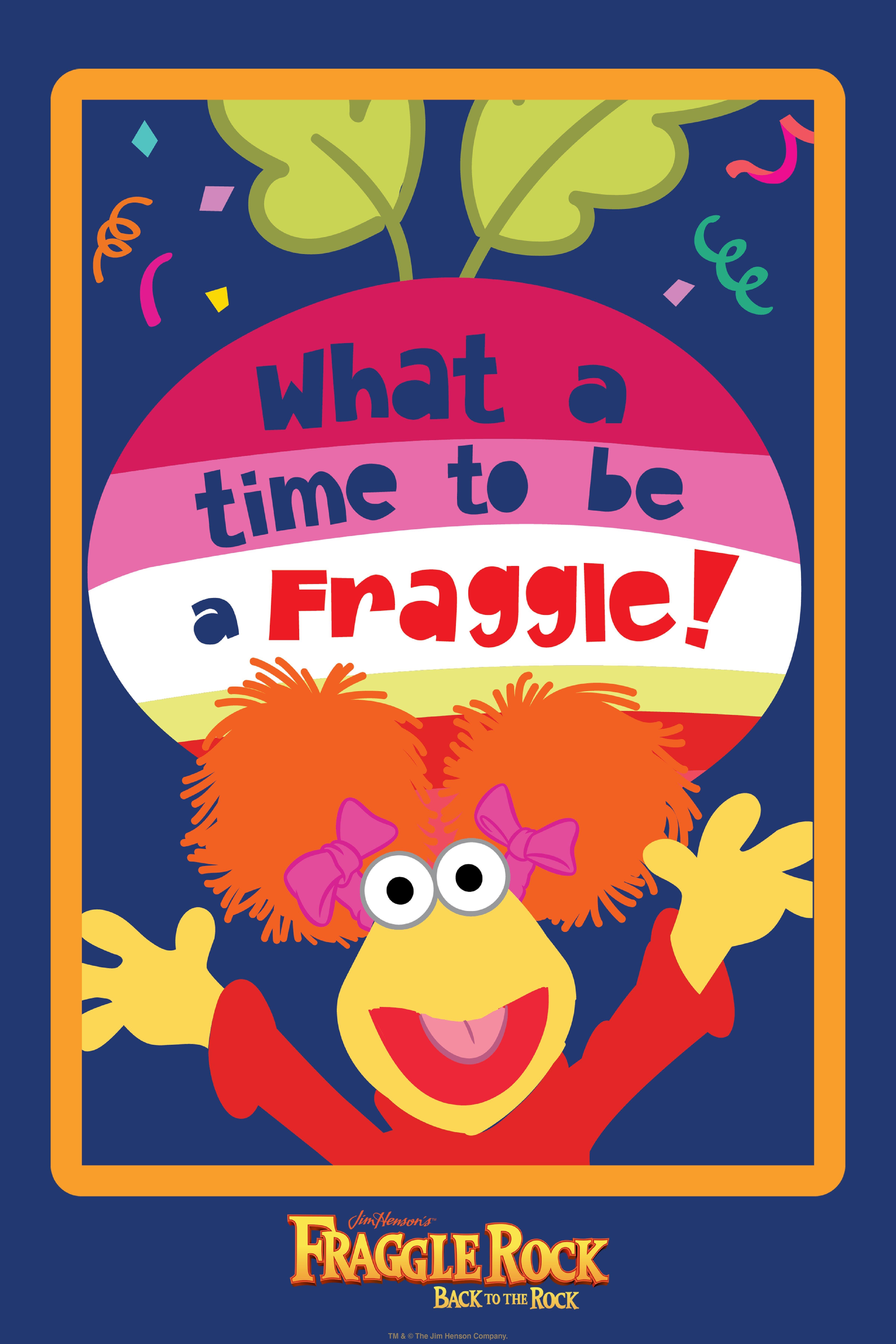 Jim Henson's Fraggle Rock Back To The Rock What A Time To Be A Fraggle! Poster, WHITE, hi-res