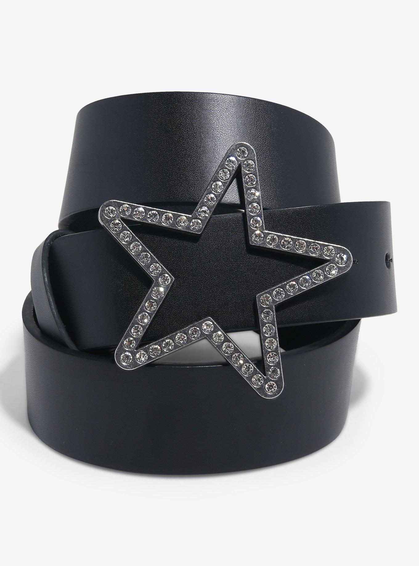 Star Rhinestone Buckle Belt