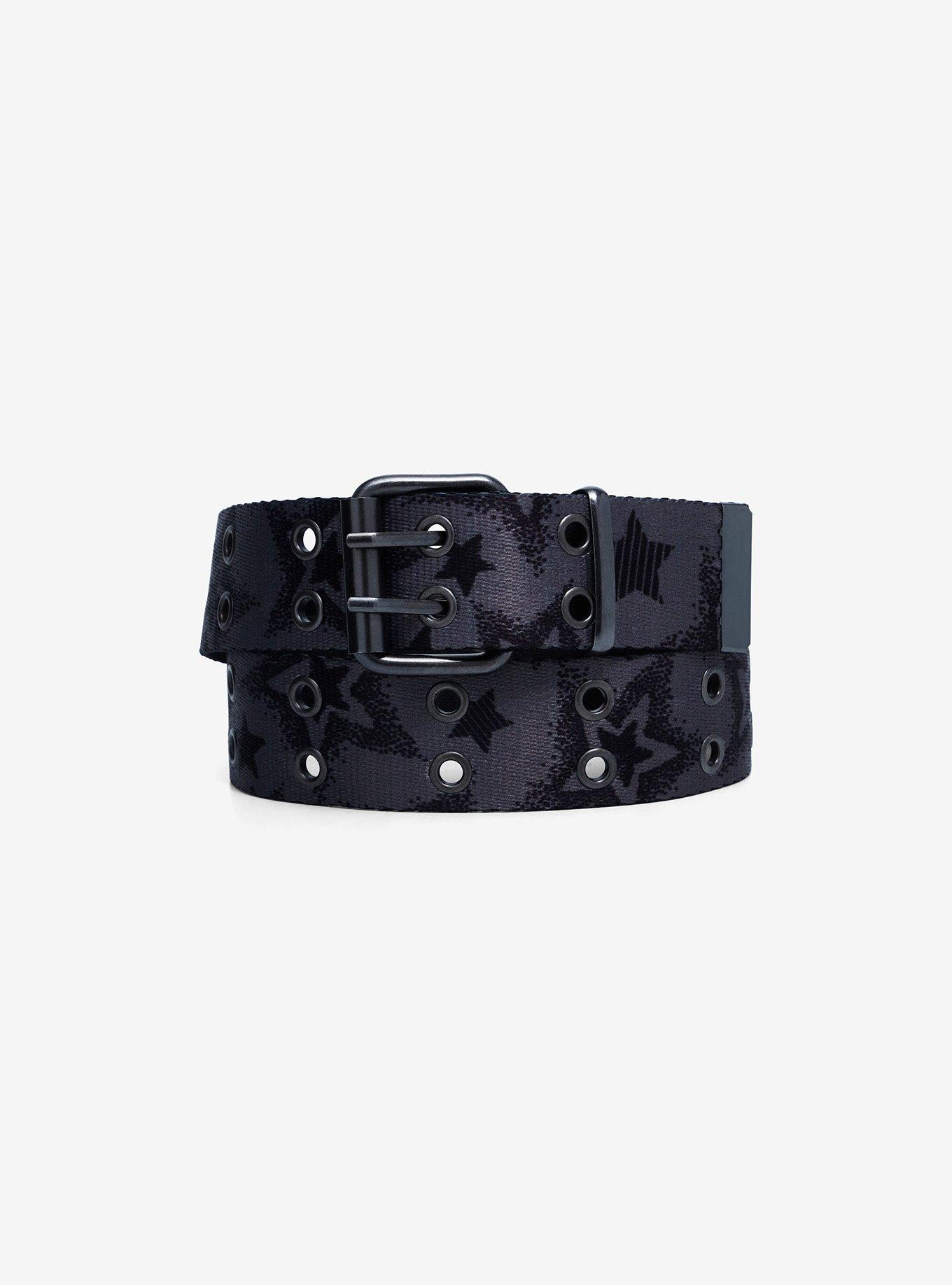 Hot Topic Black Grommet Belt Girls Flare Pants Plus