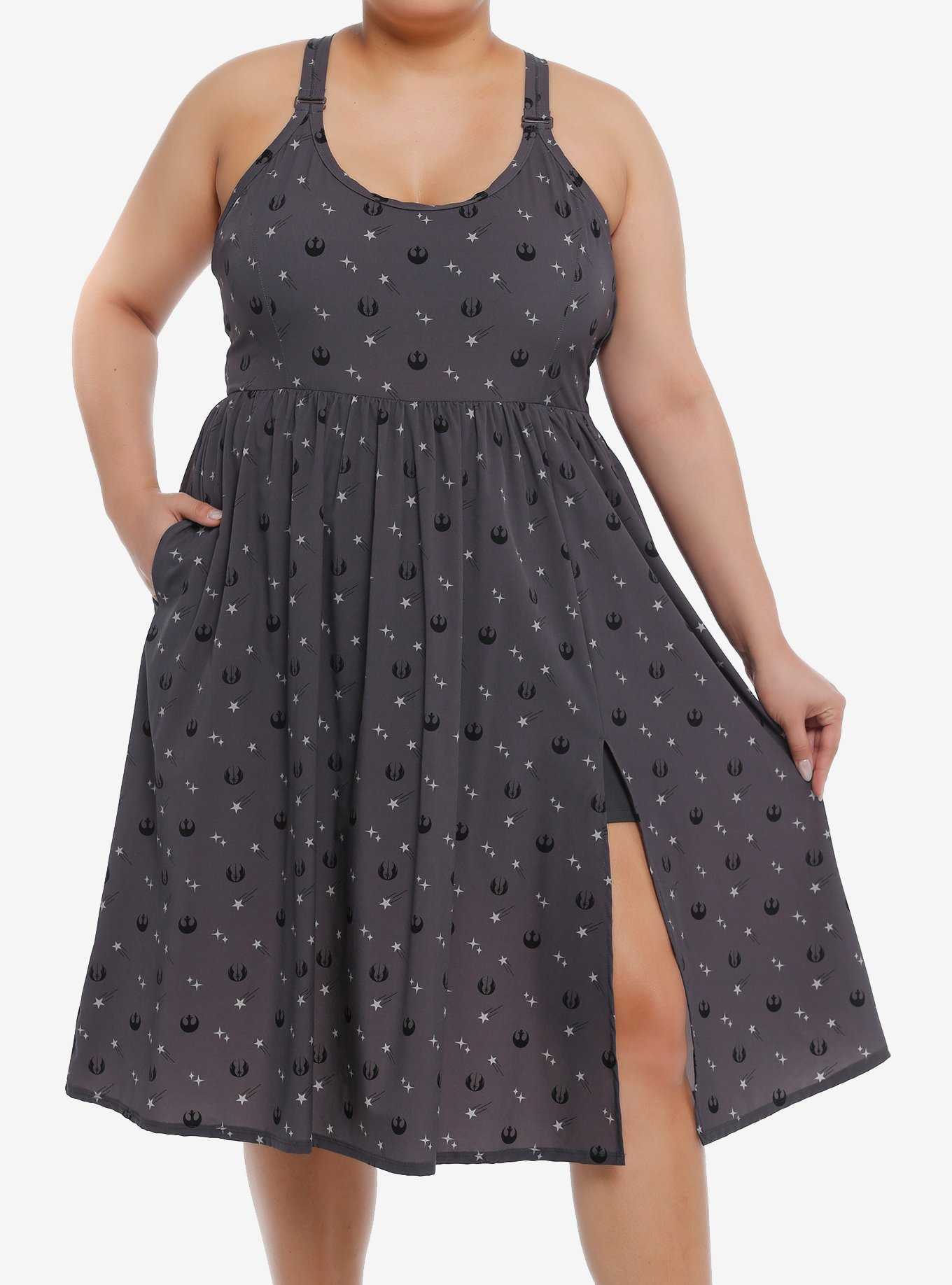 Her Universe Star Wars Rebel Icons Midi Athletic Dress Plus Size Her Universe Exclusive, , hi-res