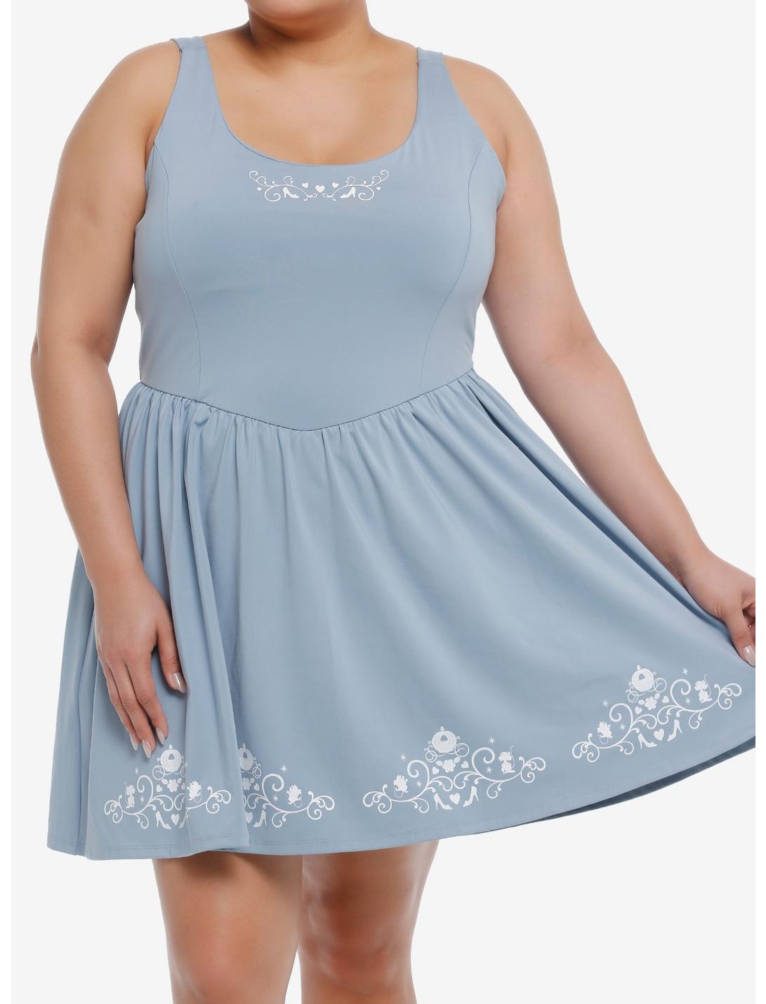 Her Universe Disney Cinderella Athletic Dress Plus Size Her Universe Exclusive, ICE BLUE, hi-res