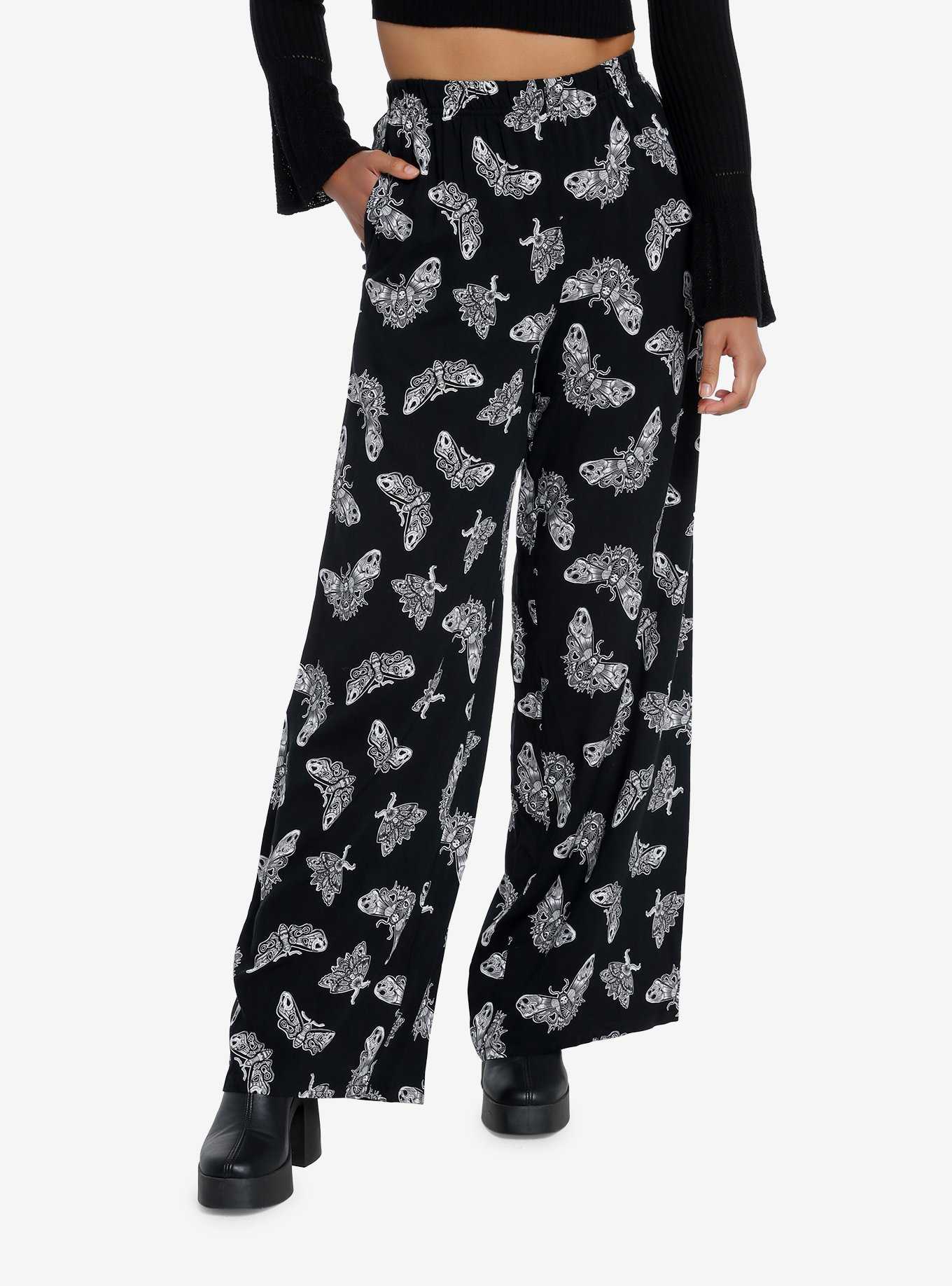 Womens Black Pajama Pants Set