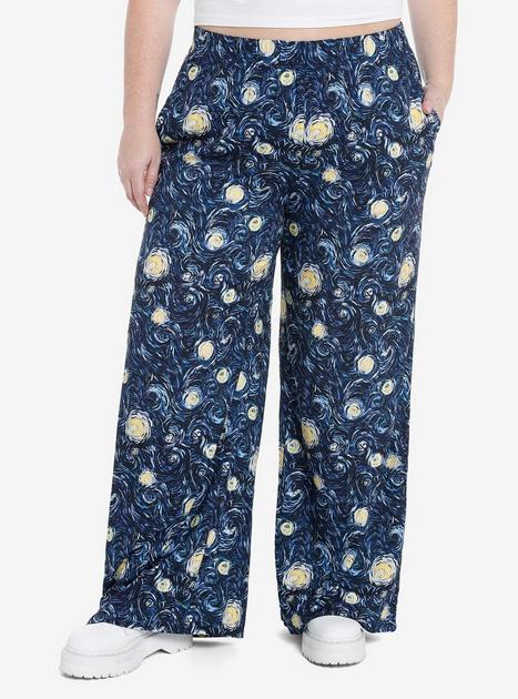 Cosmic Aura Starry Night Wide Leg Pants Plus Size | Hot Topic