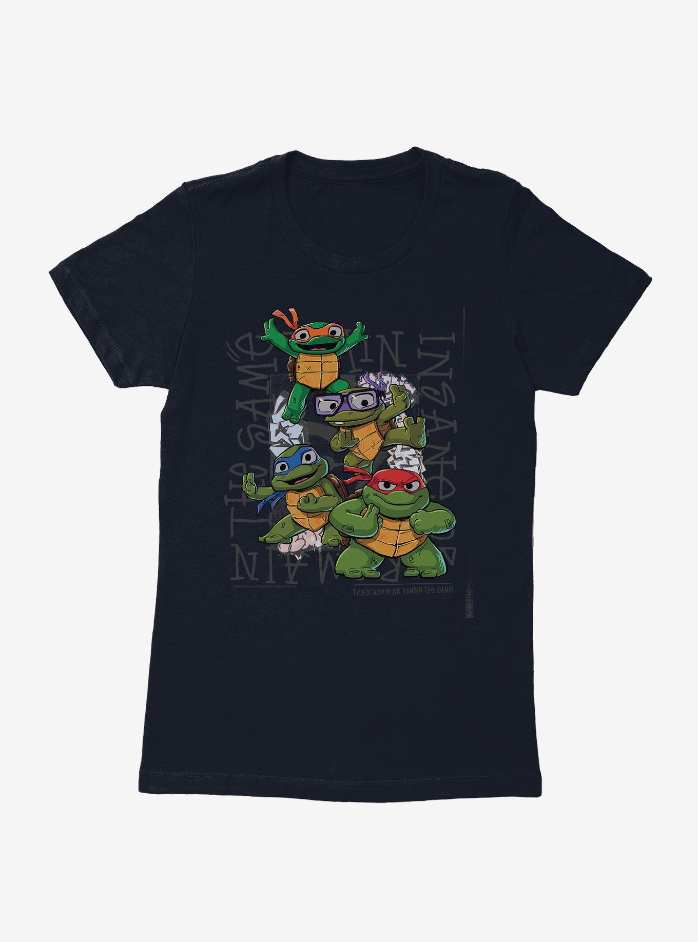 BoxLunch Teenage Mutant Ninja Turtles: Mutant Mayhem Train Insane or Remain The Same Womens T-Shirt