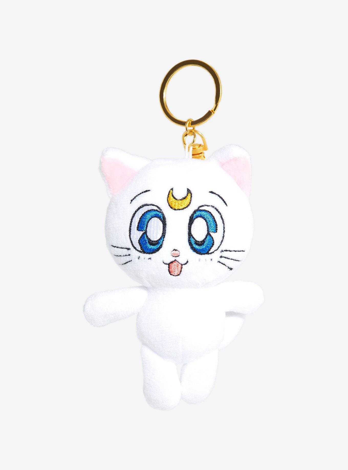 Kawaii Pen Shop Sailor Moon Keychain - Luna & Artemis, Luna (Black)