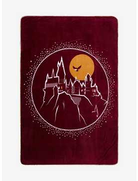 Harry Potter Hogwarts Burgundy Throw Blanket, , hi-res