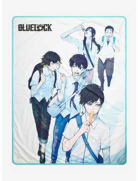 Blue Lock School Group Throw Blanket, , hi-res