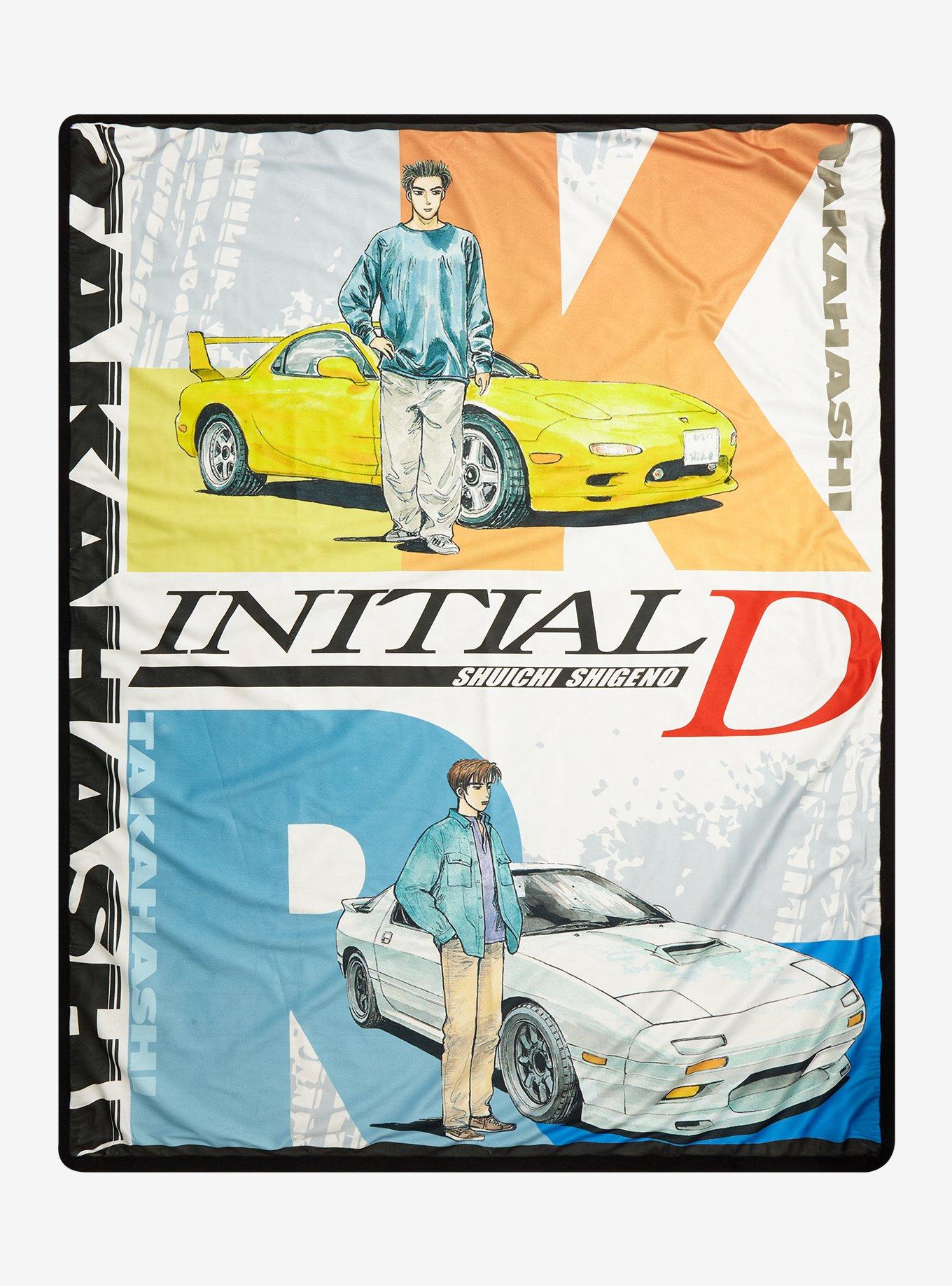 Initial D Takahashi Brothers Throw Blanket