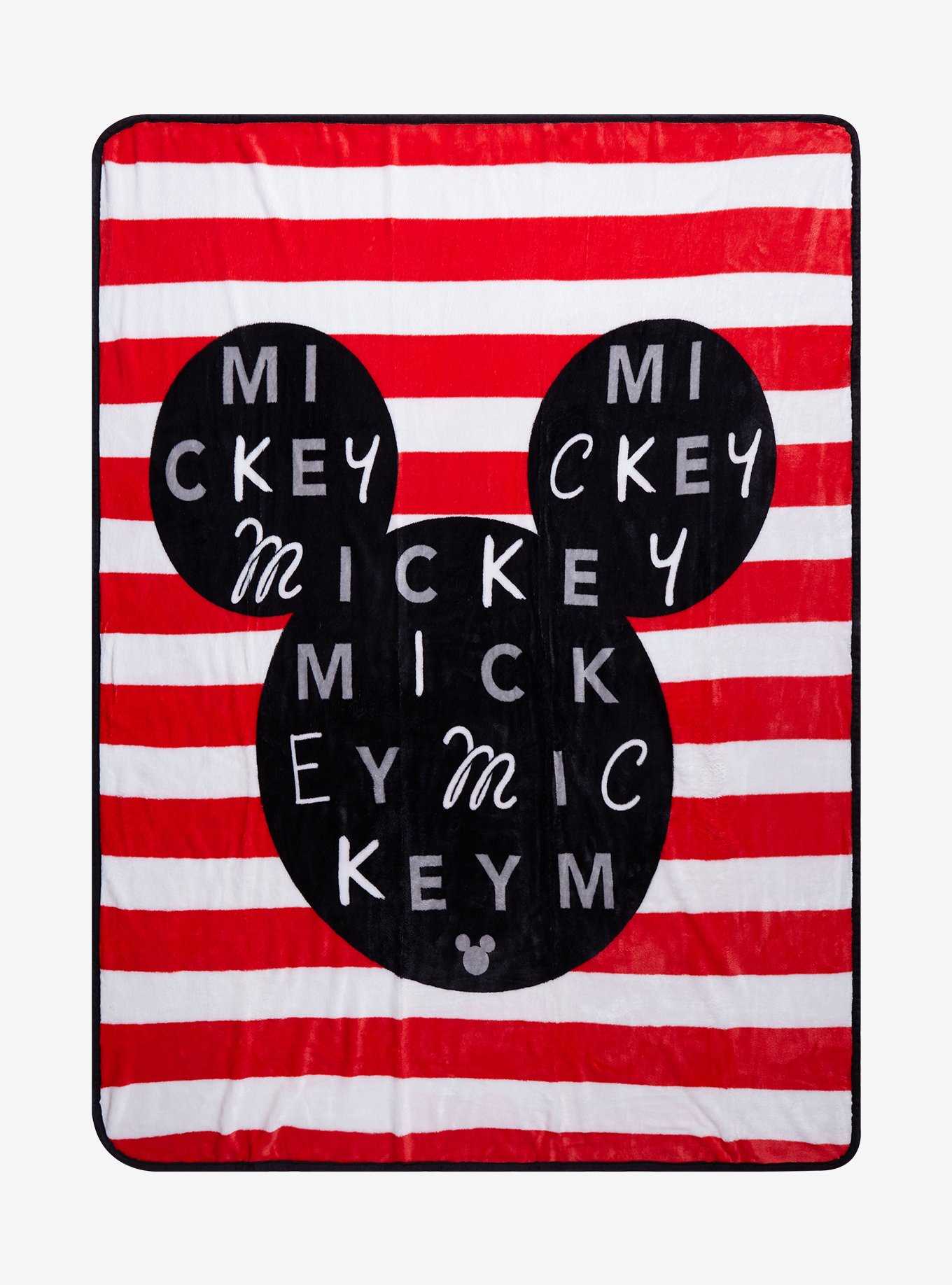 Disney Mickey Mouse Stripe Throw Blanket, , hi-res