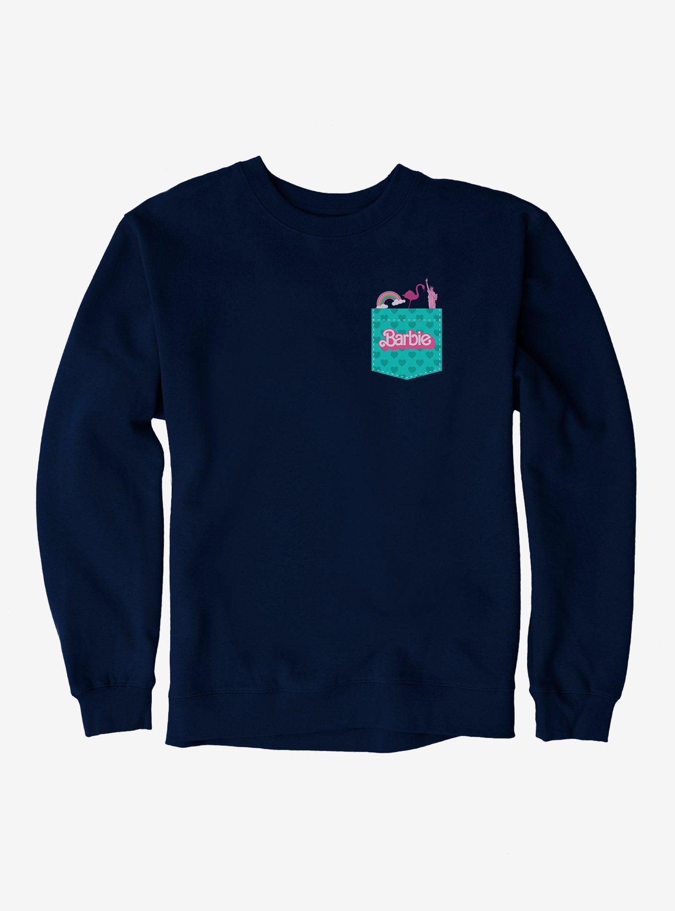 Barbie Pocket Graphic Sweatshirt, NAVY, hi-res