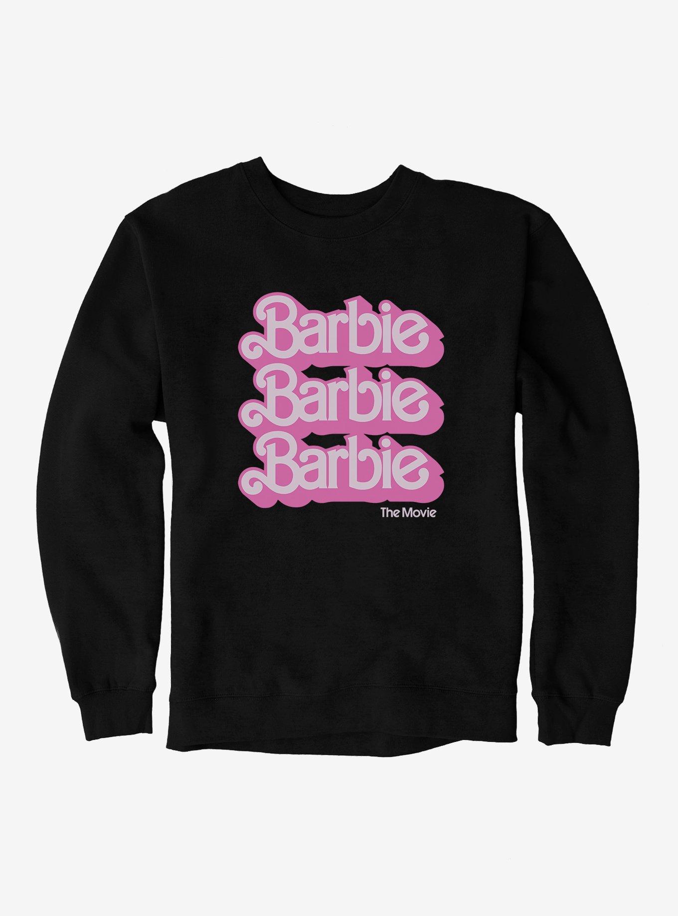 Barbie The Movie Logo Stack Sweatshirt, , hi-res