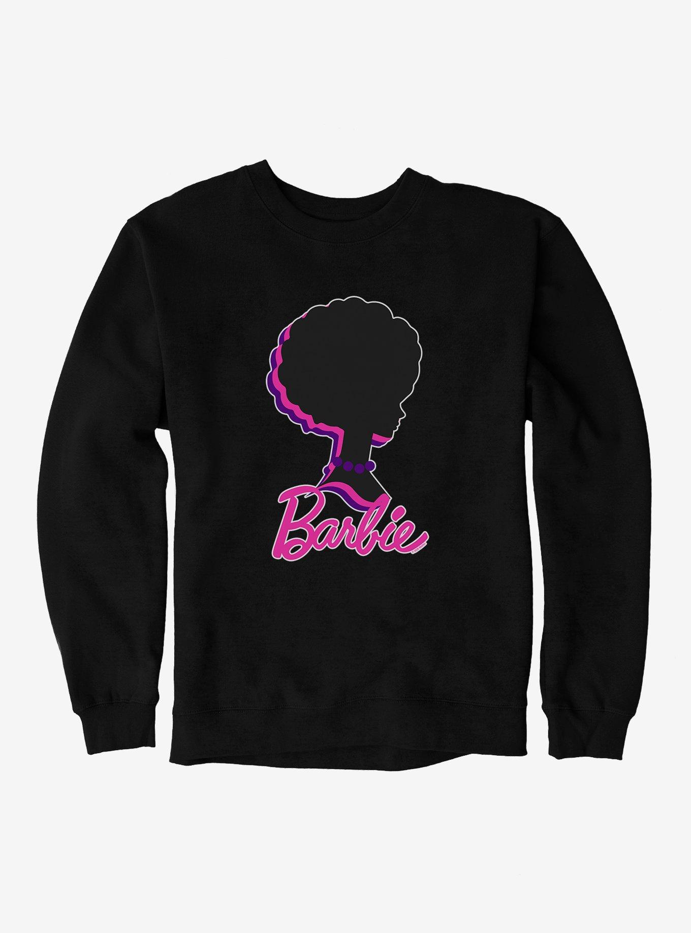 Barbie Afro Silhouette Sweatshirt, BLACK, hi-res