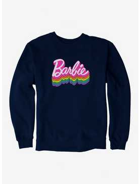 Barbie Ranbow Logo Stack Sweatshirt, , hi-res