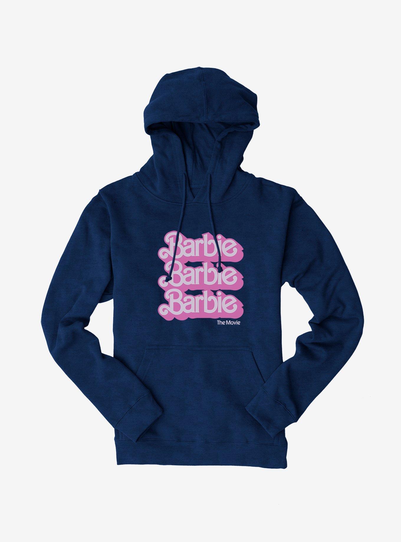 Barbie The Movie Logo Stack Hoodie, , hi-res