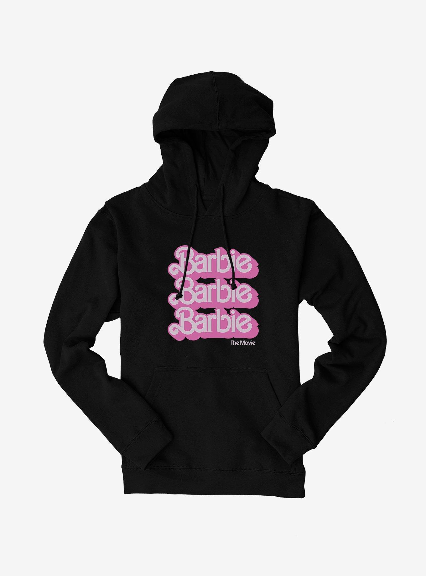 Barbie The Movie Logo Stack Hoodie, , hi-res