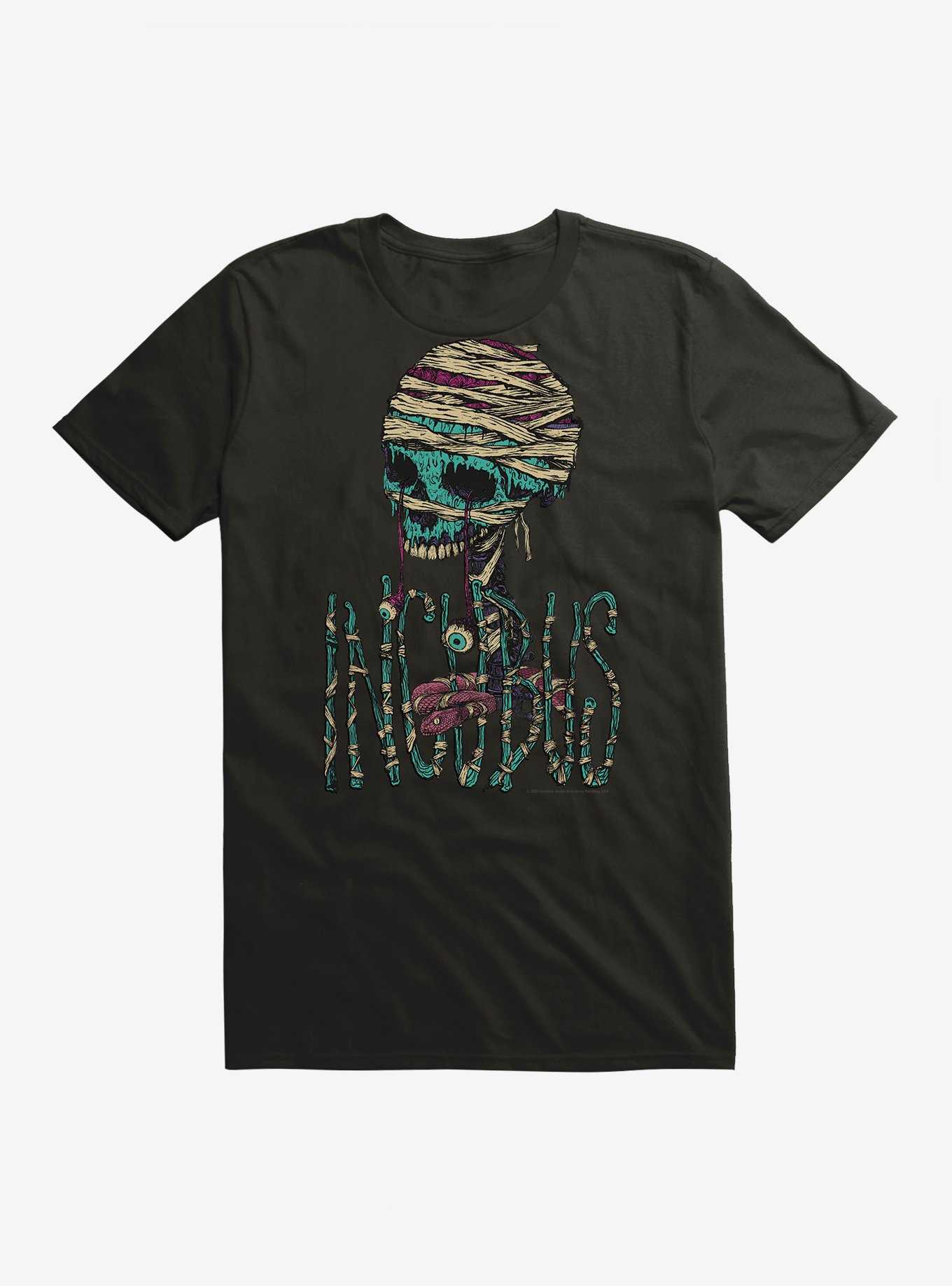Incubus Mummified Skull T-Shirt, , hi-res