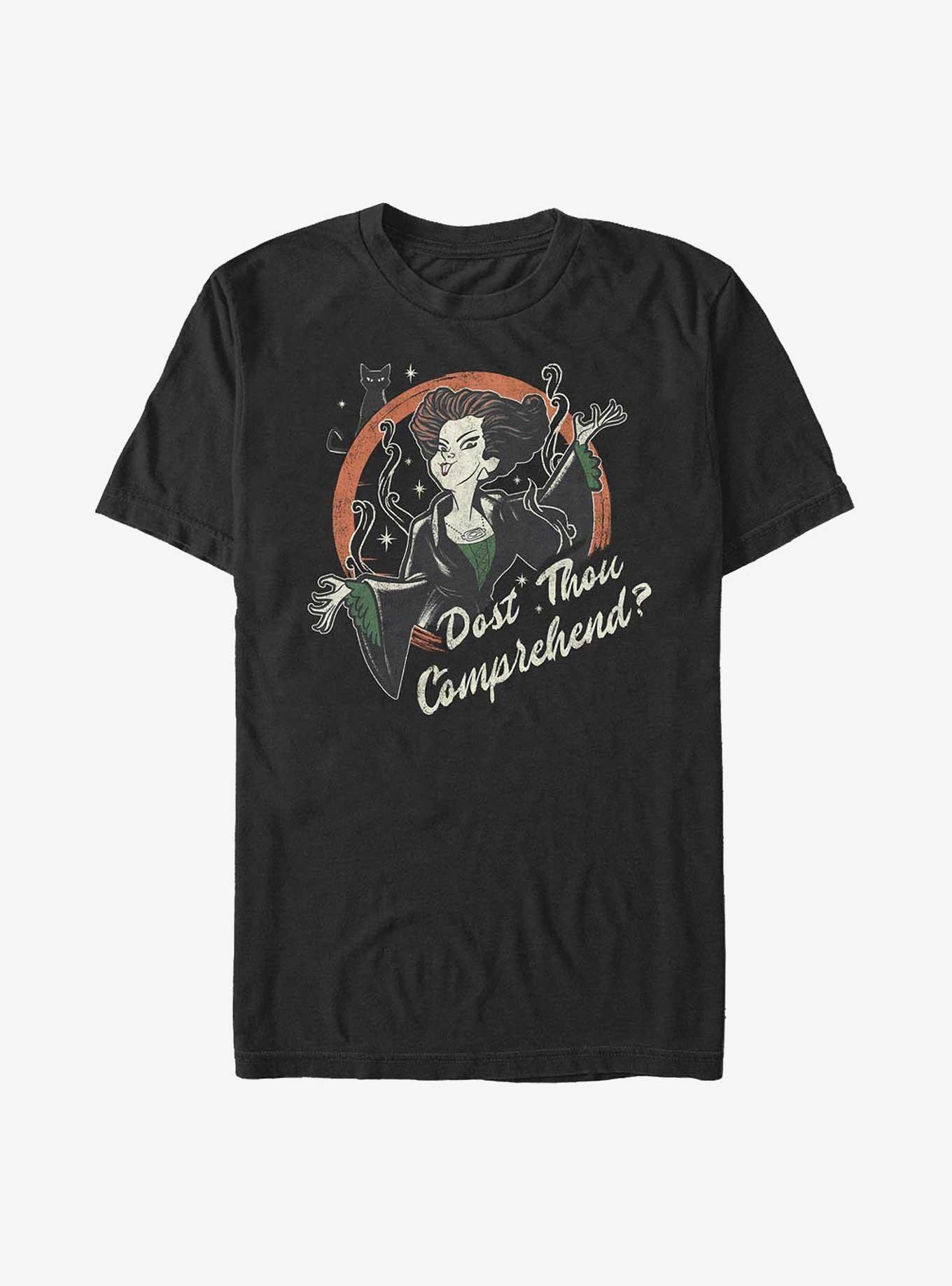 Disney Hocus Pocus Dost Thou Comprehend Winnie Big & Tall T-Shirt, BLACK, hi-res