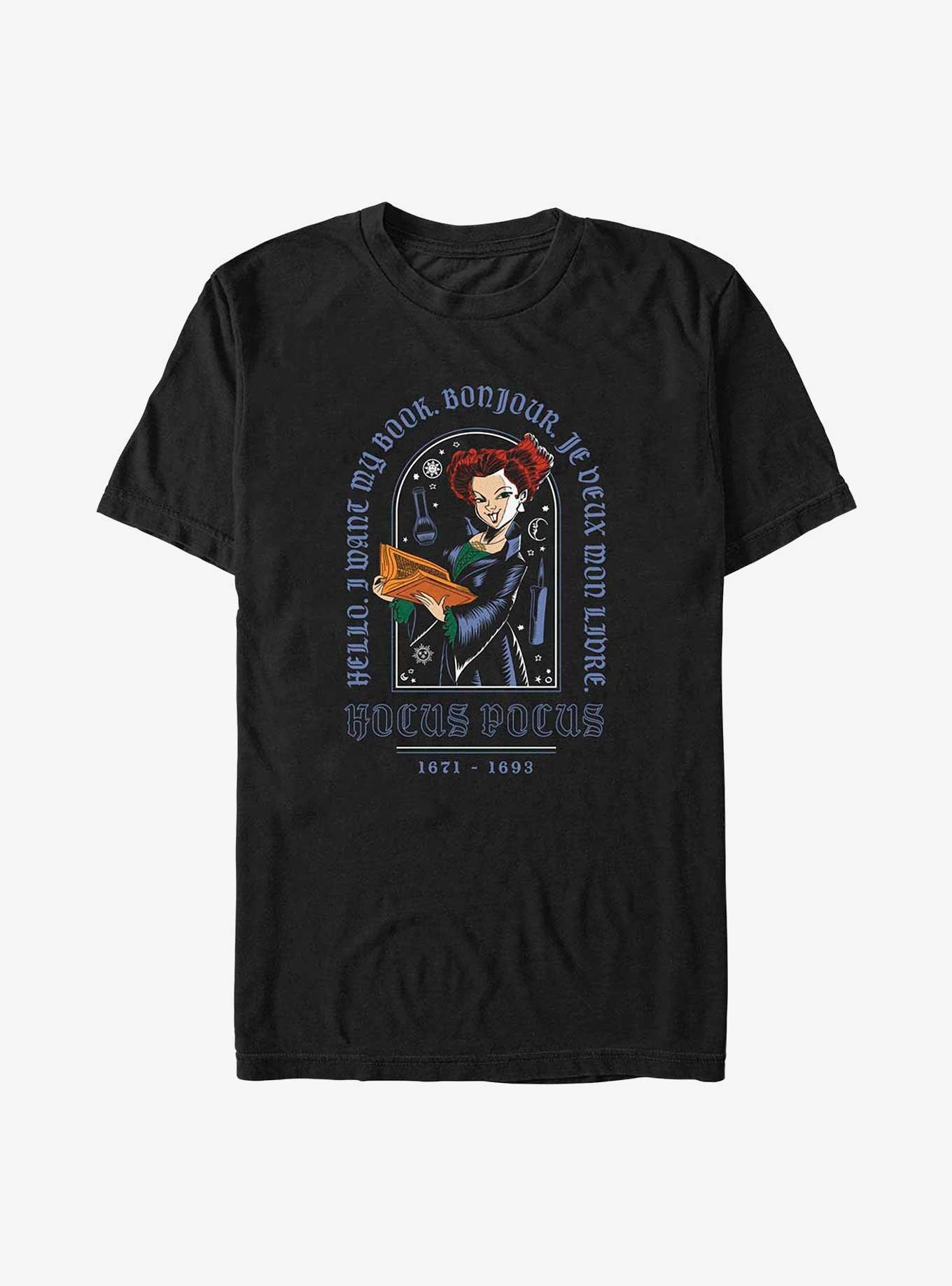 Disney Hocus Pocus Winnie I Want My Book Big & Tall T-Shirt, , hi-res