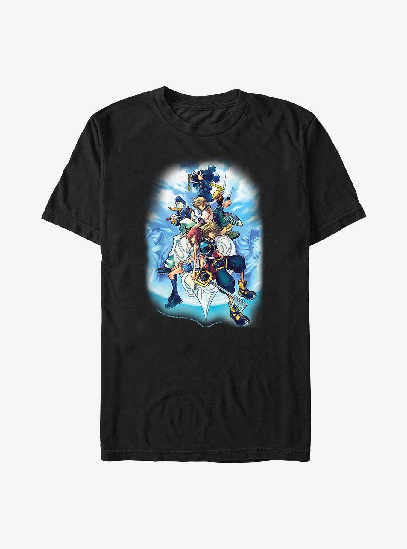 Disney Kingdom Hearts Sky Group Big & Tall T-Shirt, BLACK, hi-res