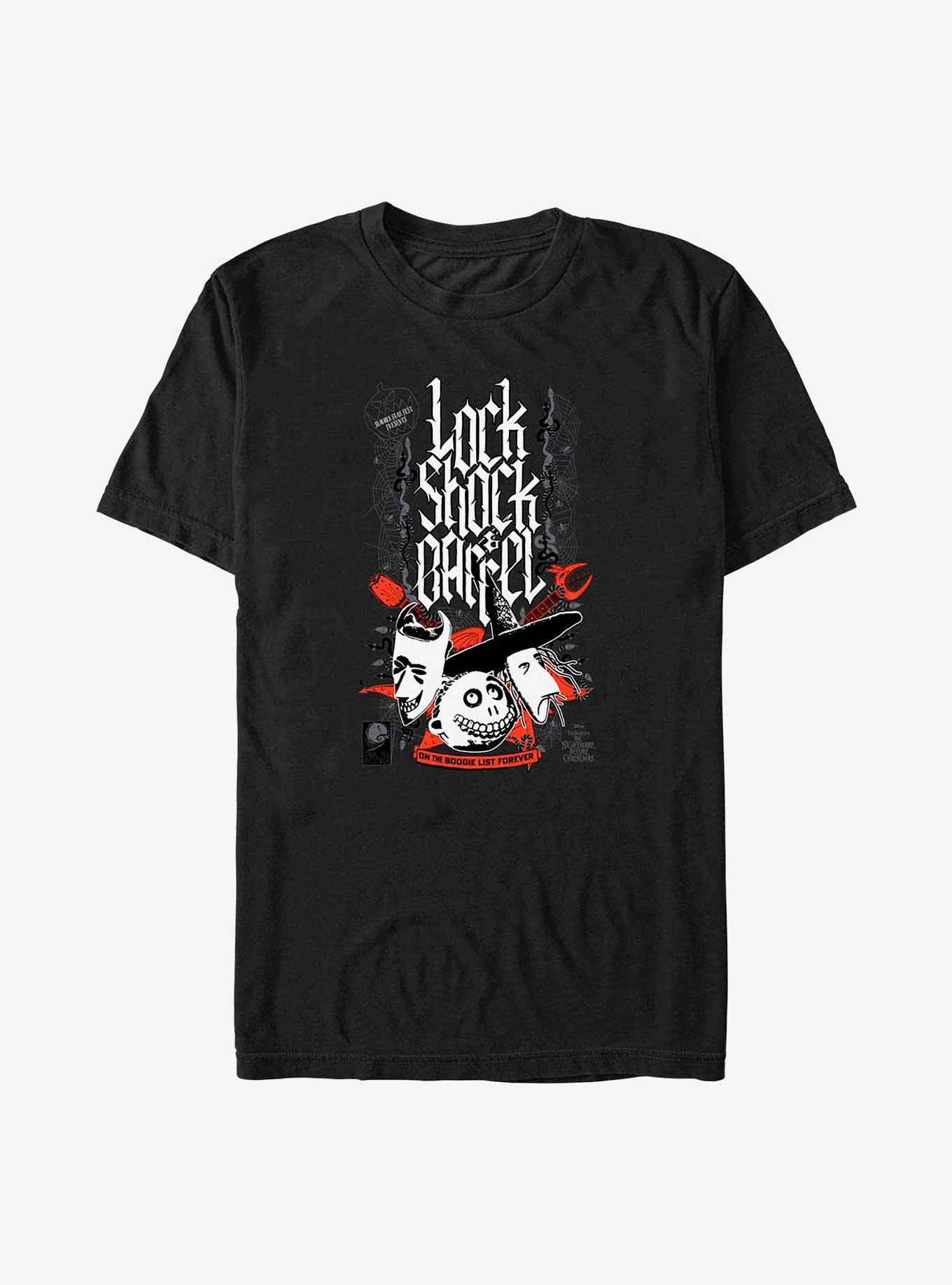 The Nightmare Before Christmas Boogie List Lock, Shock & Barrel Big & Tall T-Shirt, , hi-res