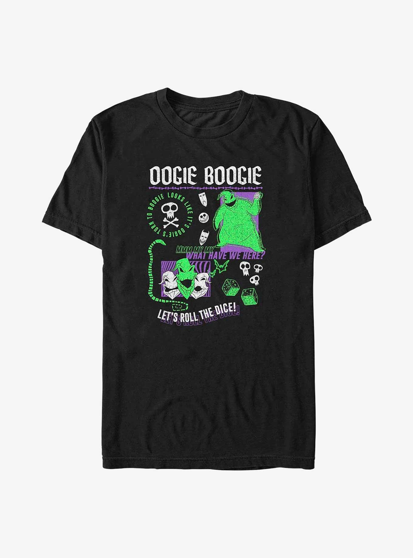 The Nightmare Before Christmas Oogie Boogie Let's Roll The Dice Big & Tall T-Shirt, BLACK, hi-res