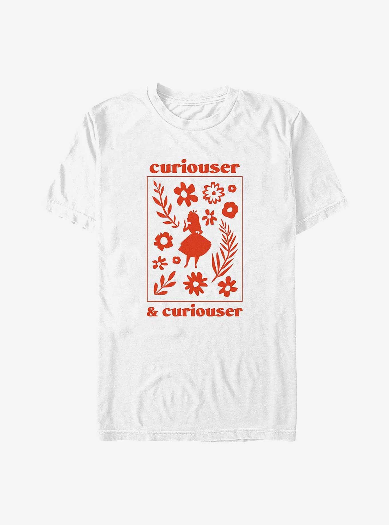 Disney Alice In Wonderland Curiouser & Curiouser Big & Tall T-Shirt, WHITE, hi-res