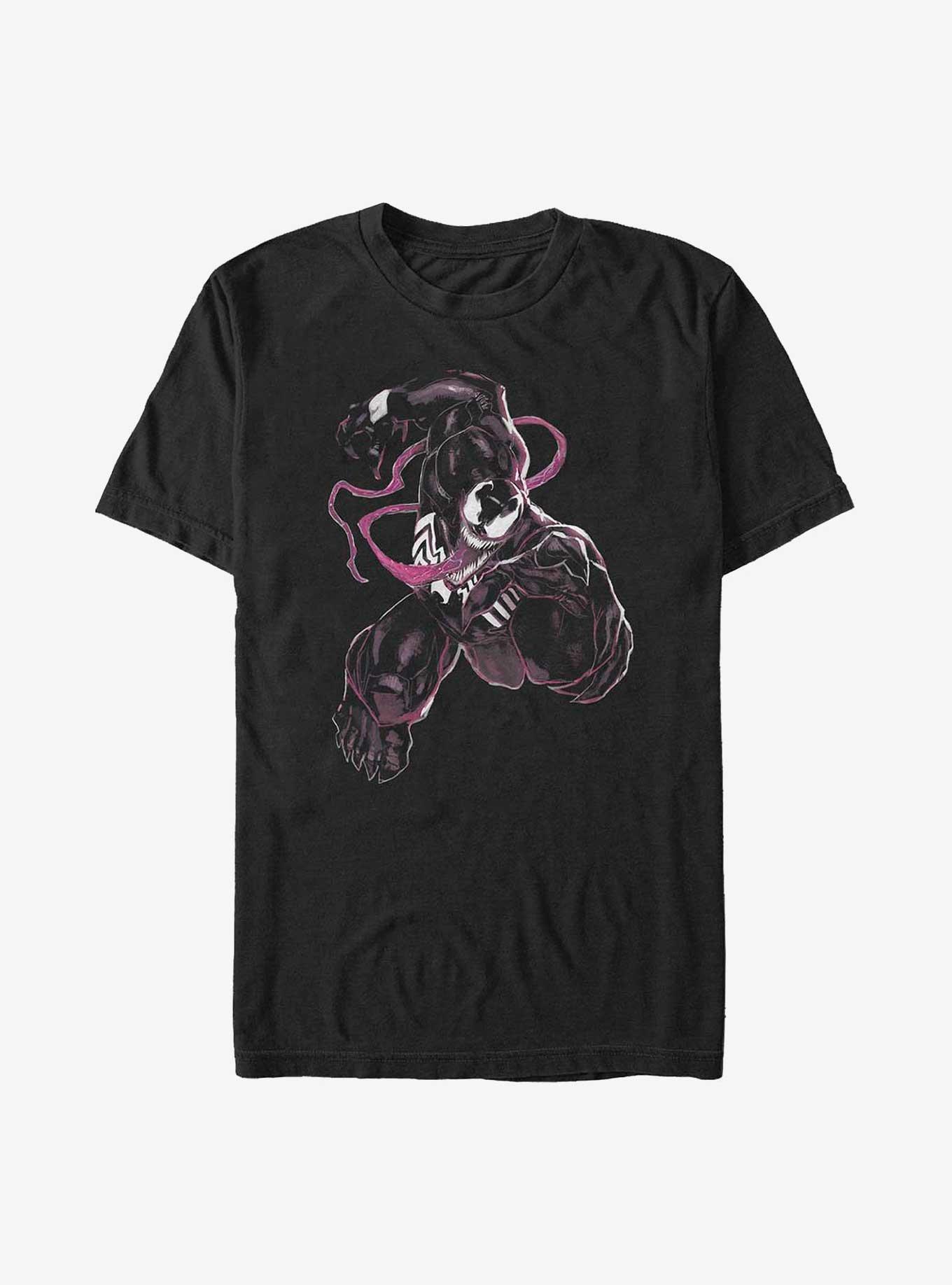 Marvel Venom Waving Tongue Big & Tall T-Shirt, BLACK, hi-res