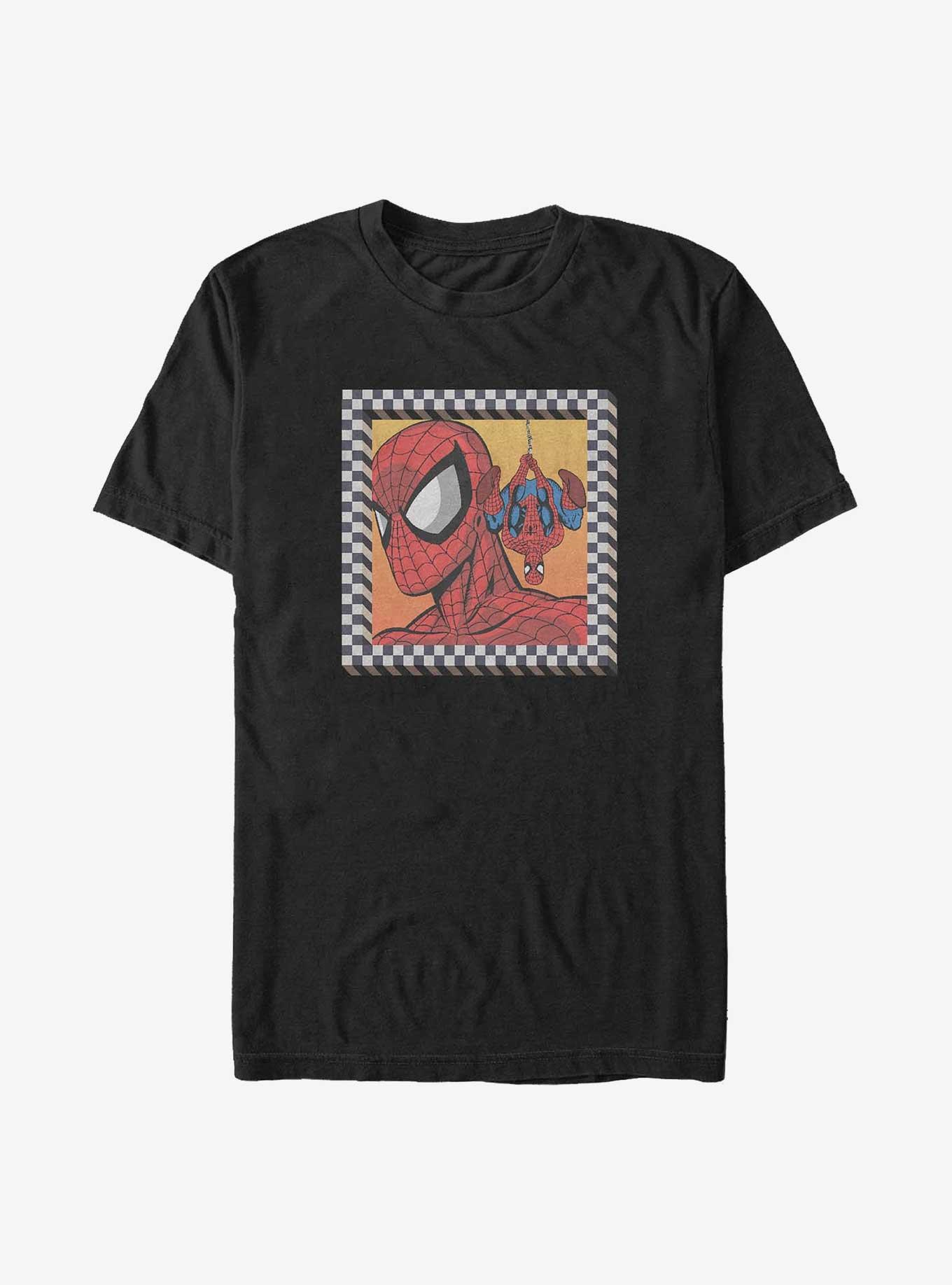 Marvel Spider-Man Spidey Checker 90'S Big & Tall T-Shirt, BLACK, hi-res