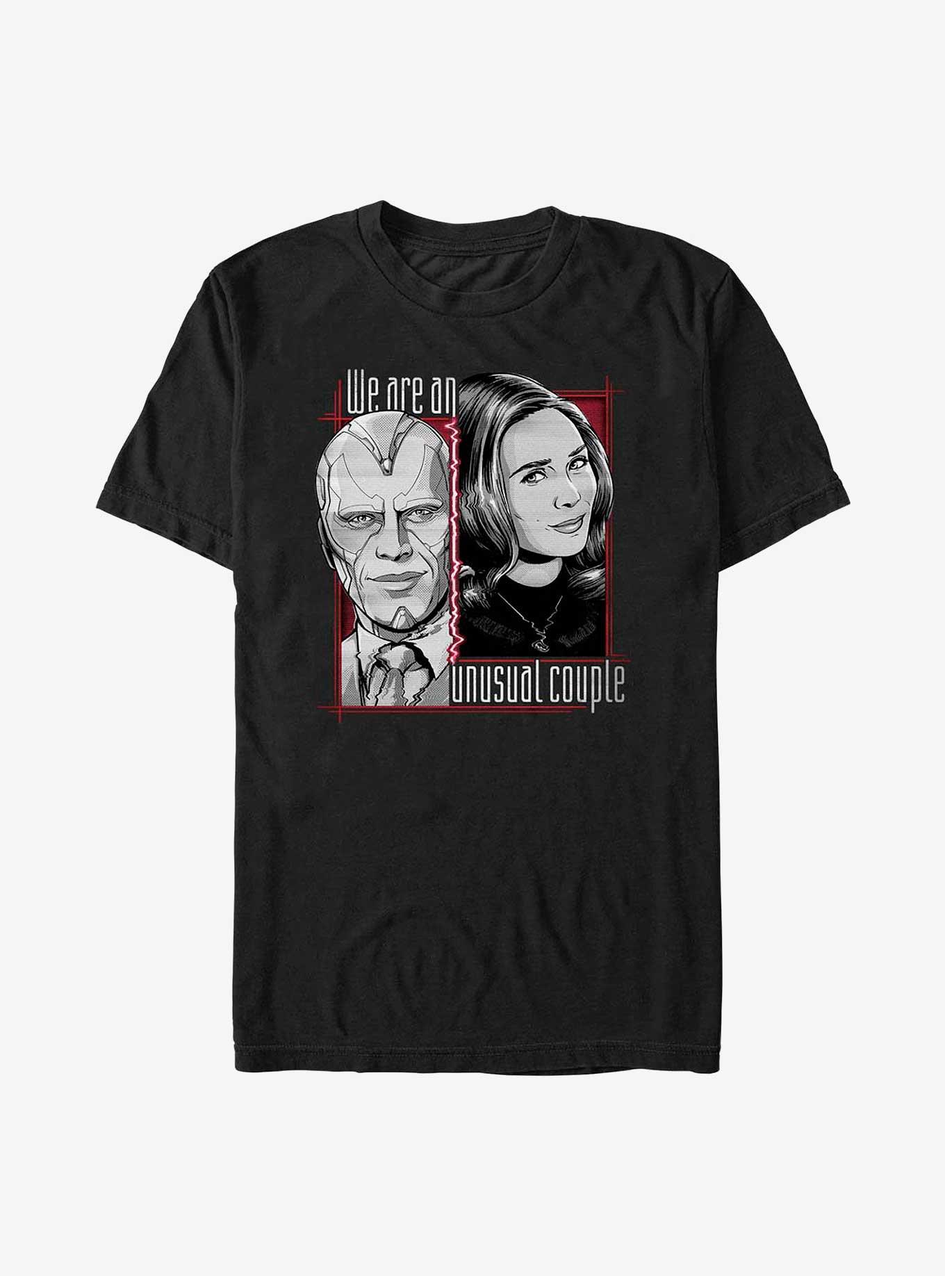 Marvel WandaVision Unusual Couple Big & Tall T-Shirt, BLACK, hi-res