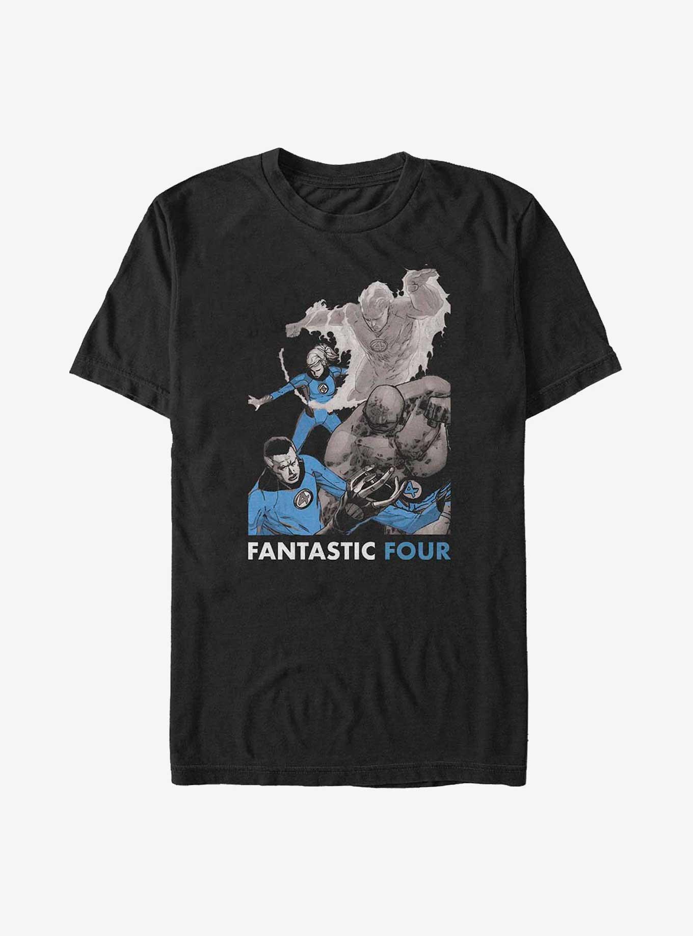 Marvel Fantastic Four The Four Big & Tall T-Shirt, BLACK, hi-res