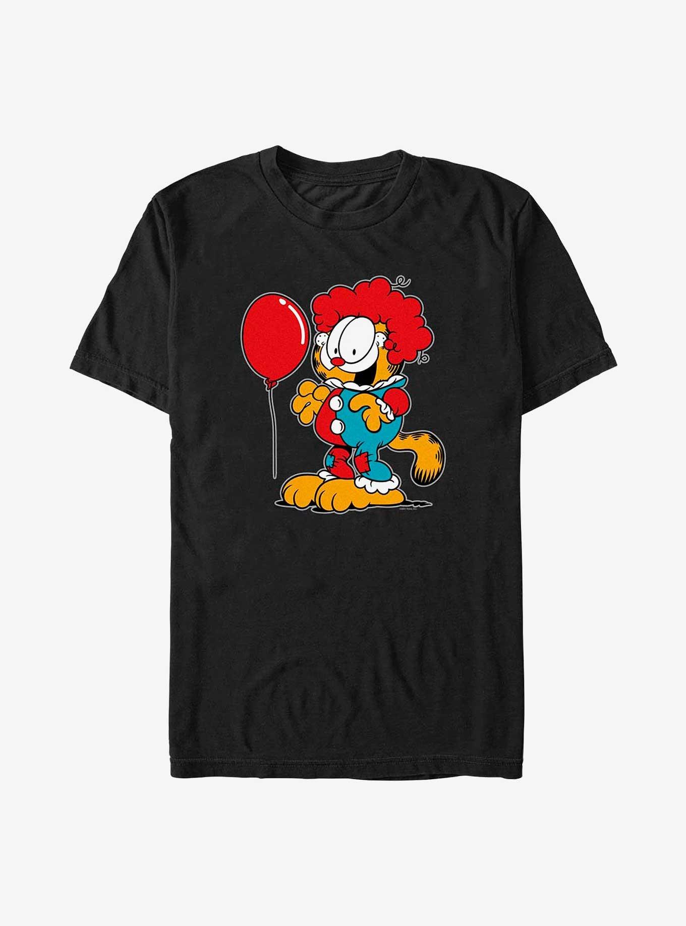 Garfield Clown Cat Big & Tall T-Shirt, BLACK, hi-res