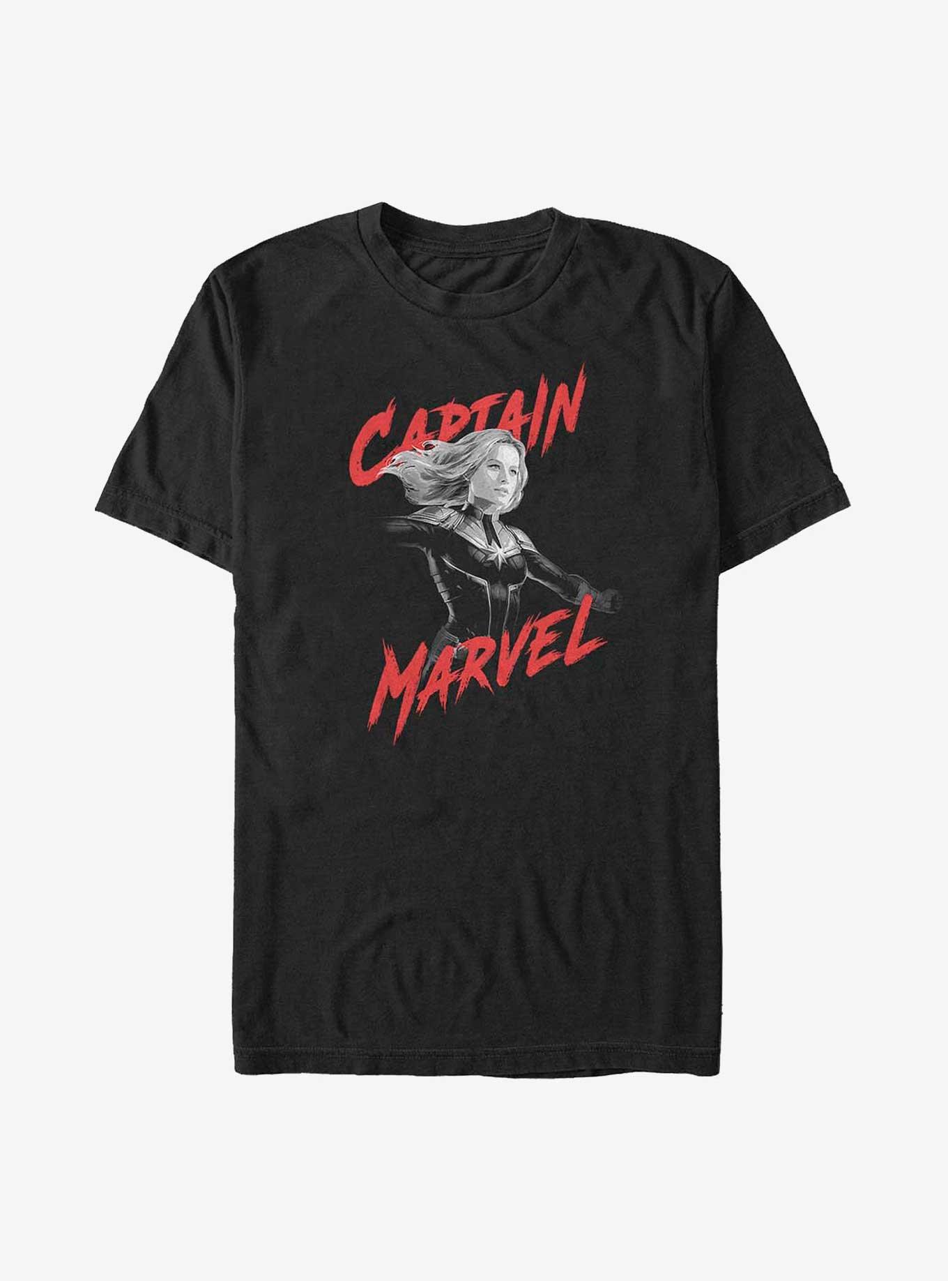 Marvel Captain Marvel Hero Big & Tall T-Shirt, BLACK, hi-res