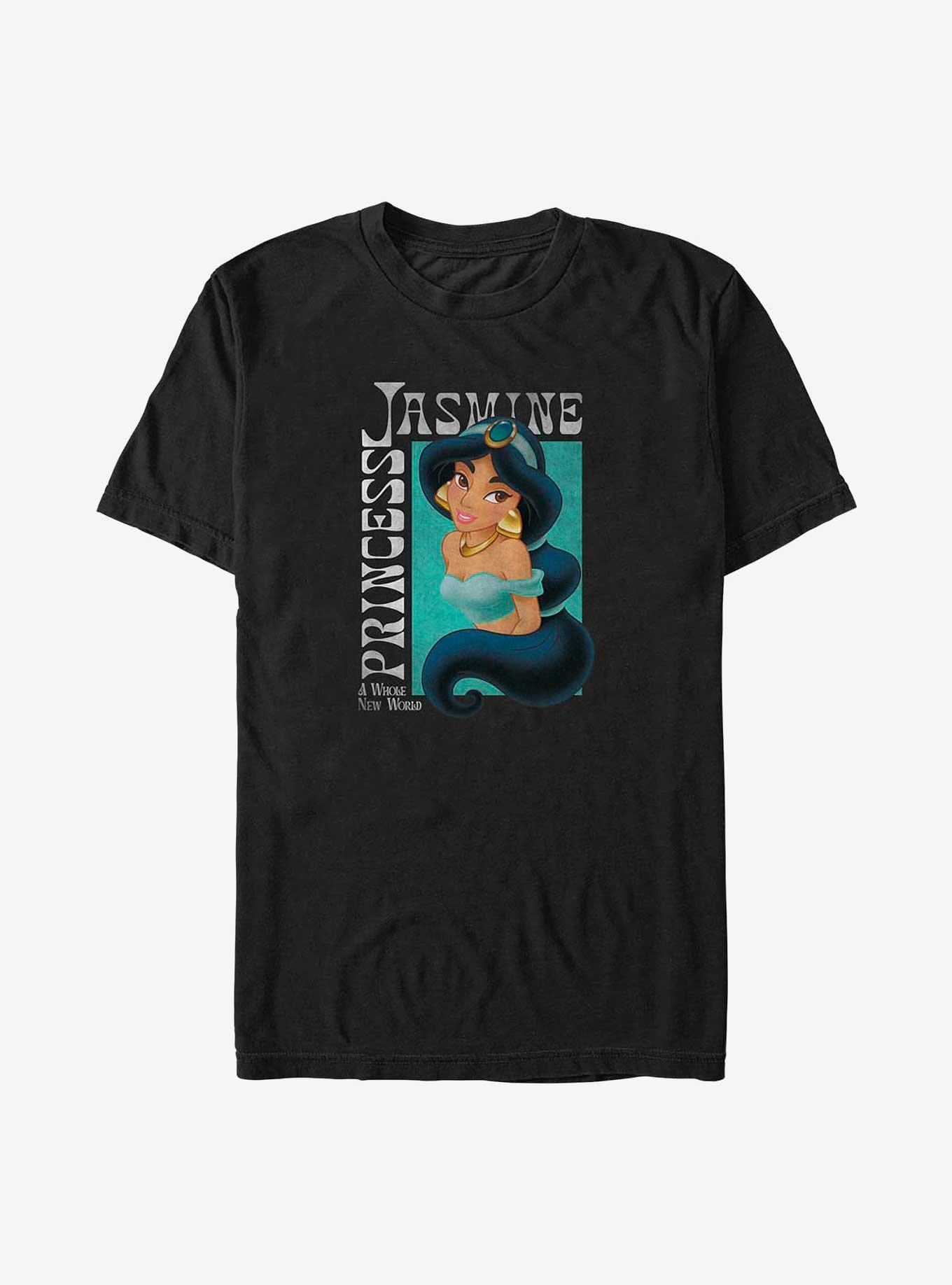 Disney Aladdin Princess Jasmine Poster Big & Tall T-Shirt, BLACK, hi-res