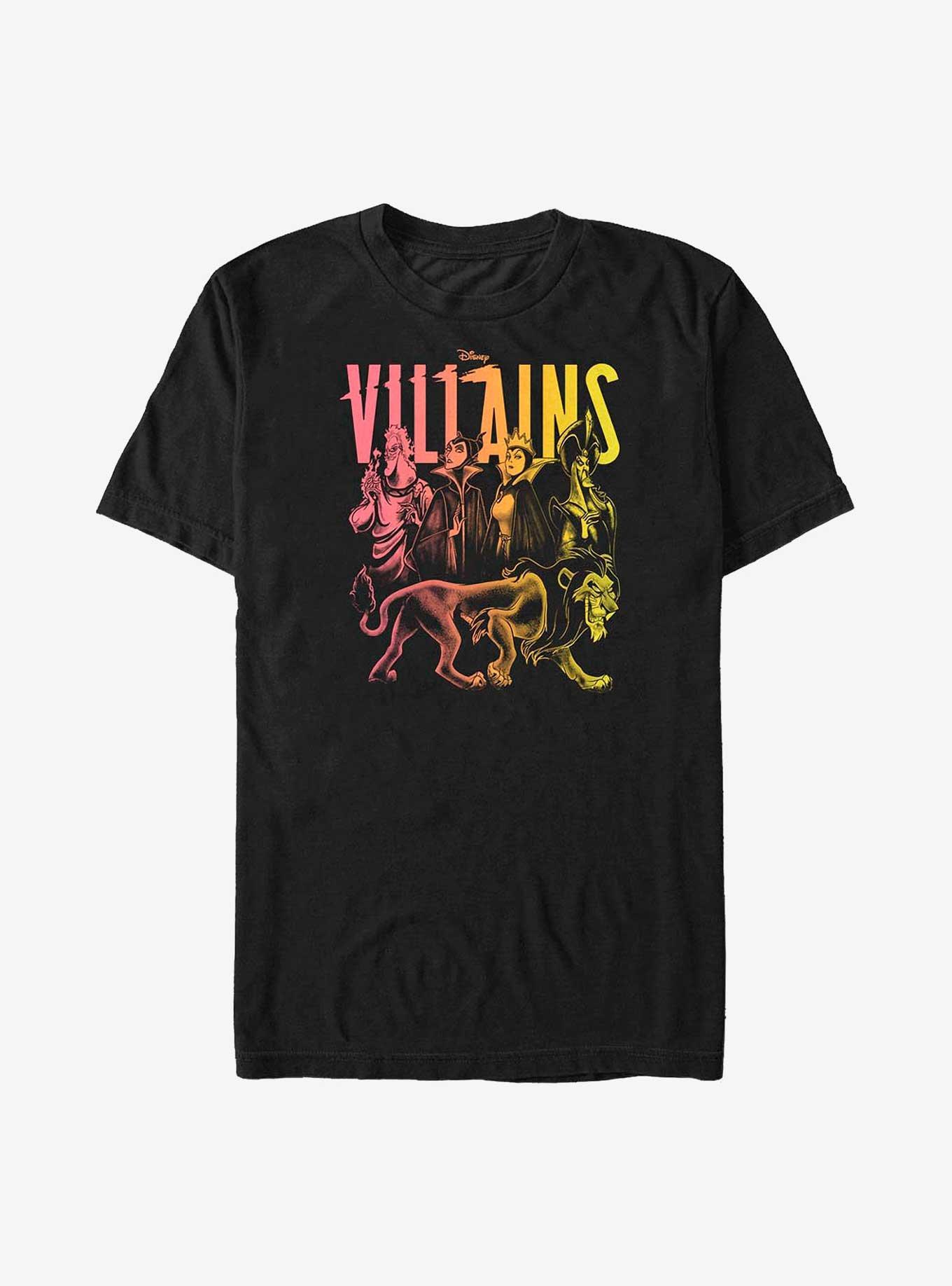 Disney Villains Gnarly Gang Big & Tall T-Shirt, BLACK, hi-res