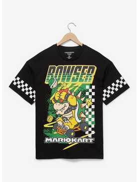 Nintendo Mario Kart Bowser Checkered Racing T-Shirt — BoxLunch Exclusive, , hi-res