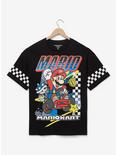 Nintendo Mario Kart Mario Checkered Racing T-Shirt — BoxLunch Exclusive, MULTI, hi-res