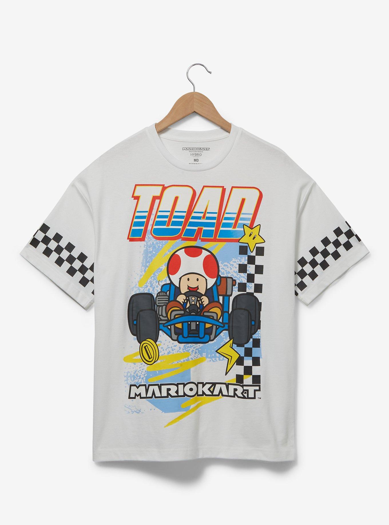 Nintendo Mario Kart Toad Checkered Racing T-Shirt — BoxLunch Exclusive