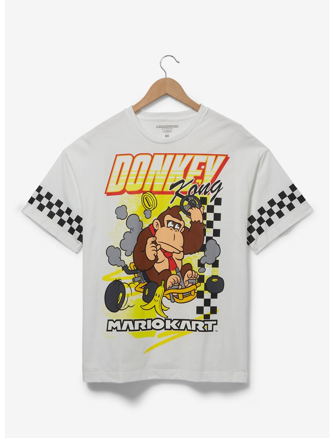 Nintendo Mario Kart Donkey Kong Checkered Racing T-Shirt — BoxLunch Exclusive, MULTI, hi-res