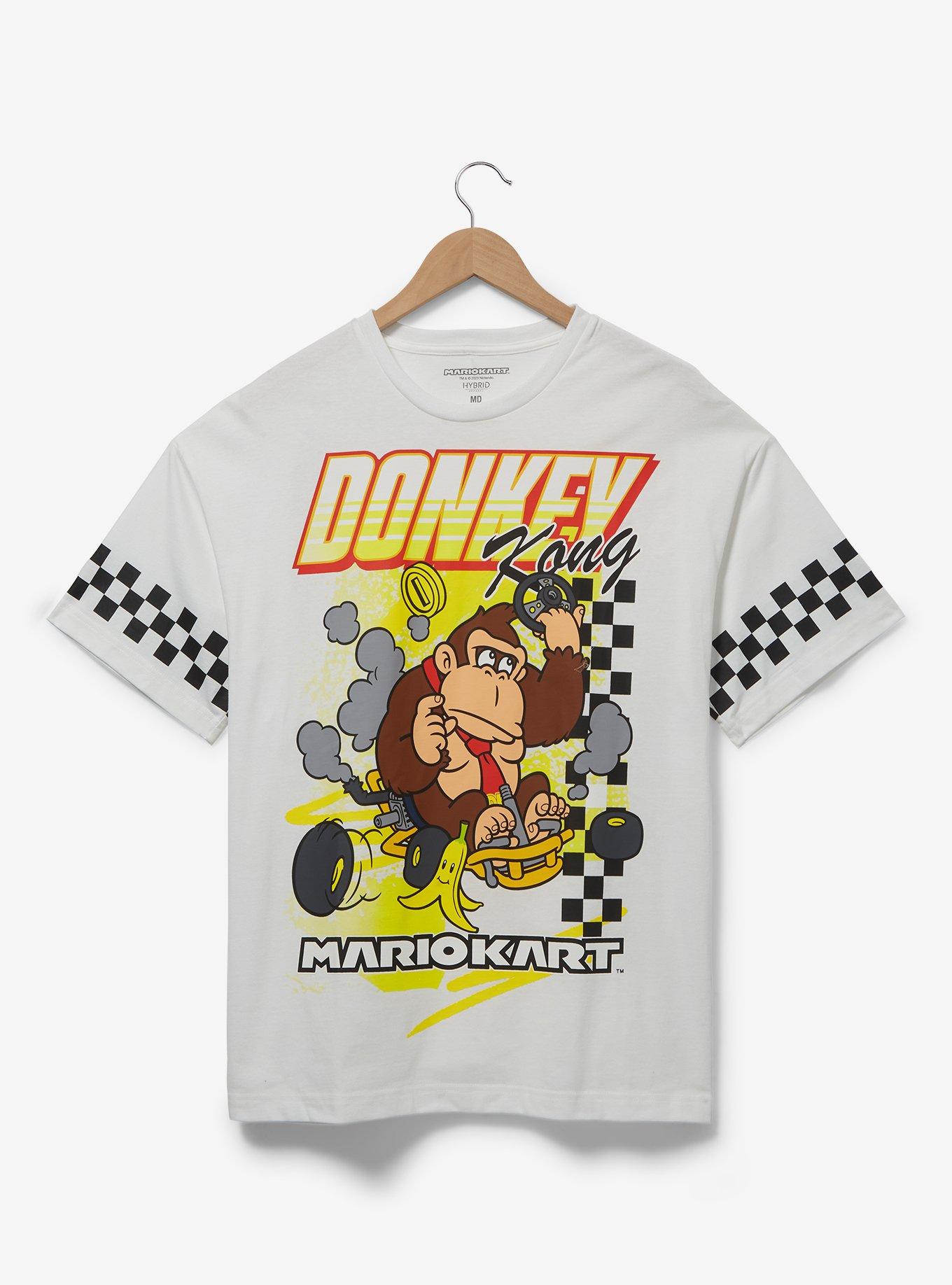 Nintendo Mario Kart Donkey Kong Checkered Racing T-Shirt — BoxLunch Exclusive, MULTI, hi-res