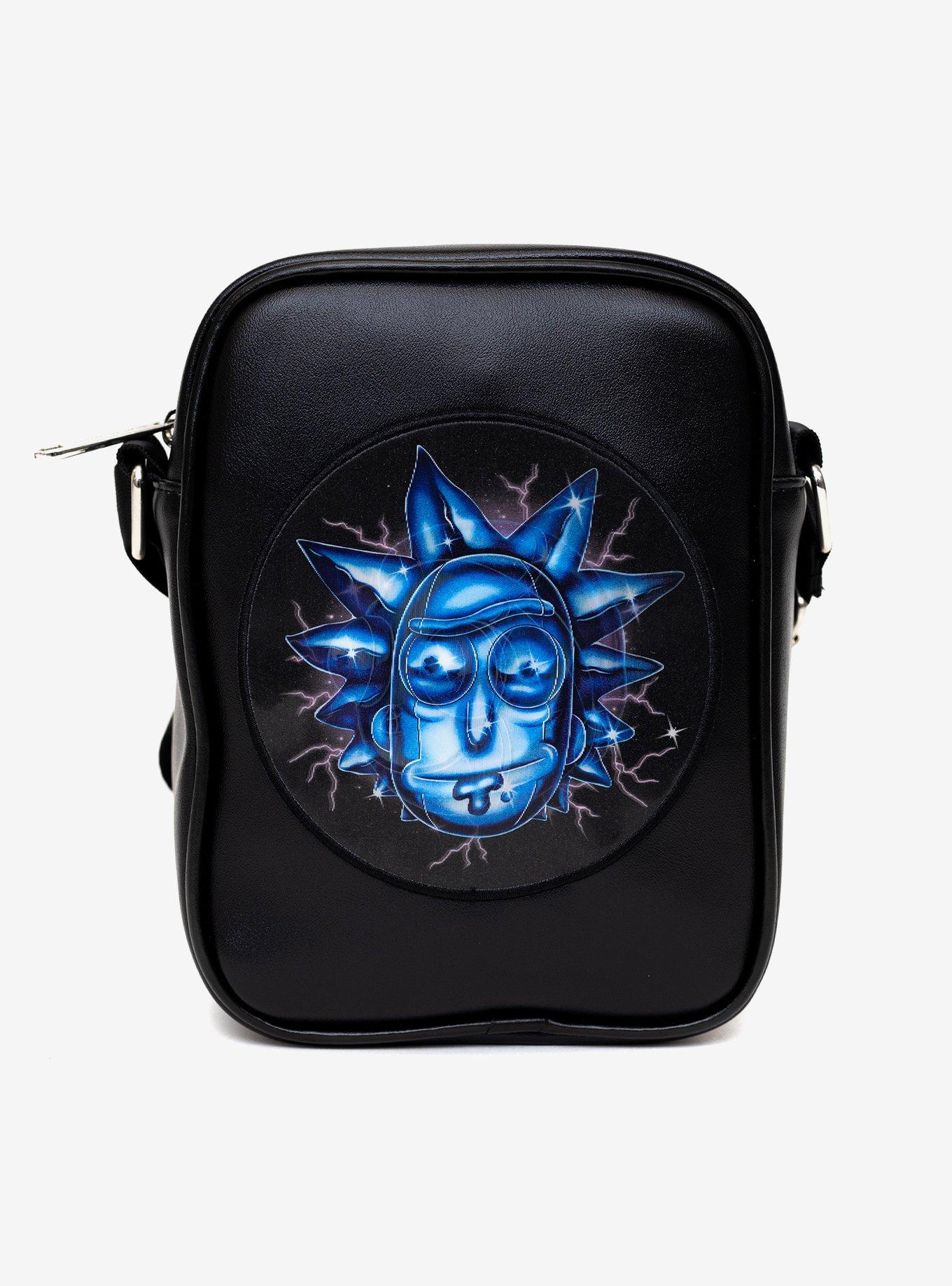 Rick And Morty Lenticular Face Expression Applique Crossbody Bag, , hi-res