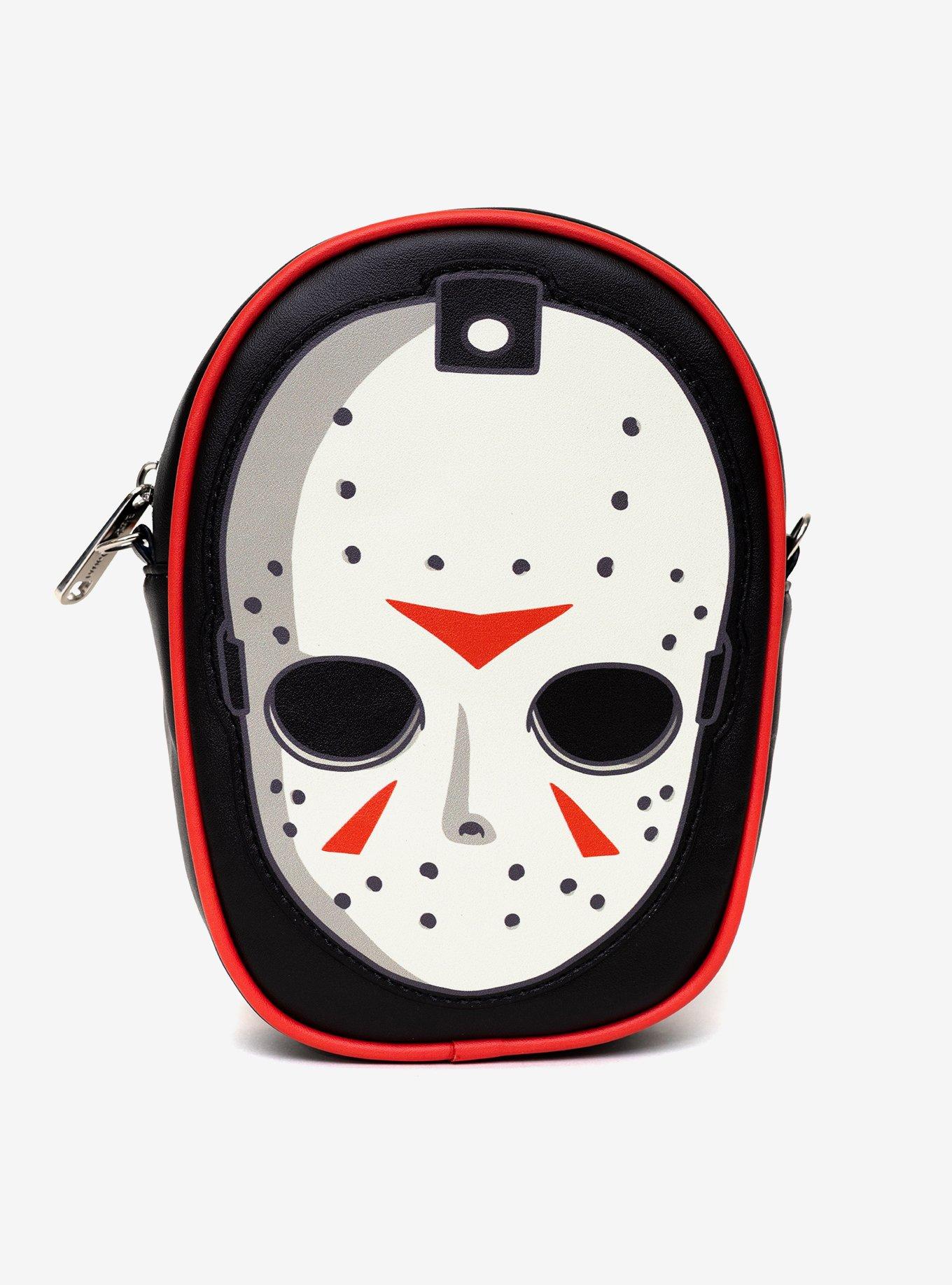 Friday The 13th Jason Hockey Mask Applique Crossbody Bag, , hi-res