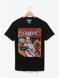 Carrie Comic Book Cover T-Shirt - BoxLunch Exclusive, BLACK, hi-res
