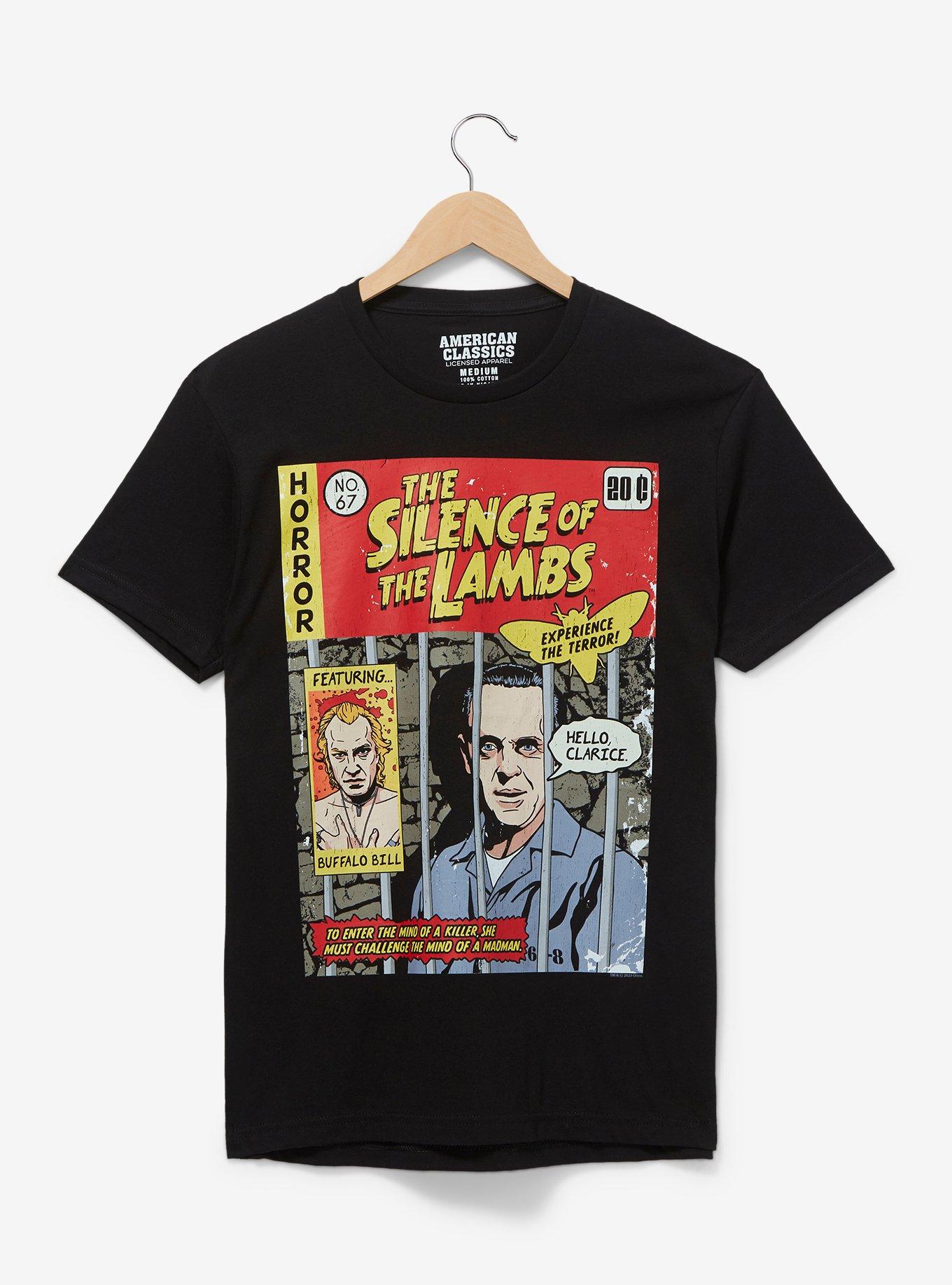 The Silence of the Lambs Comic Book Cover T-Shirt - BoxLunch Exclusive, BLACK, hi-res