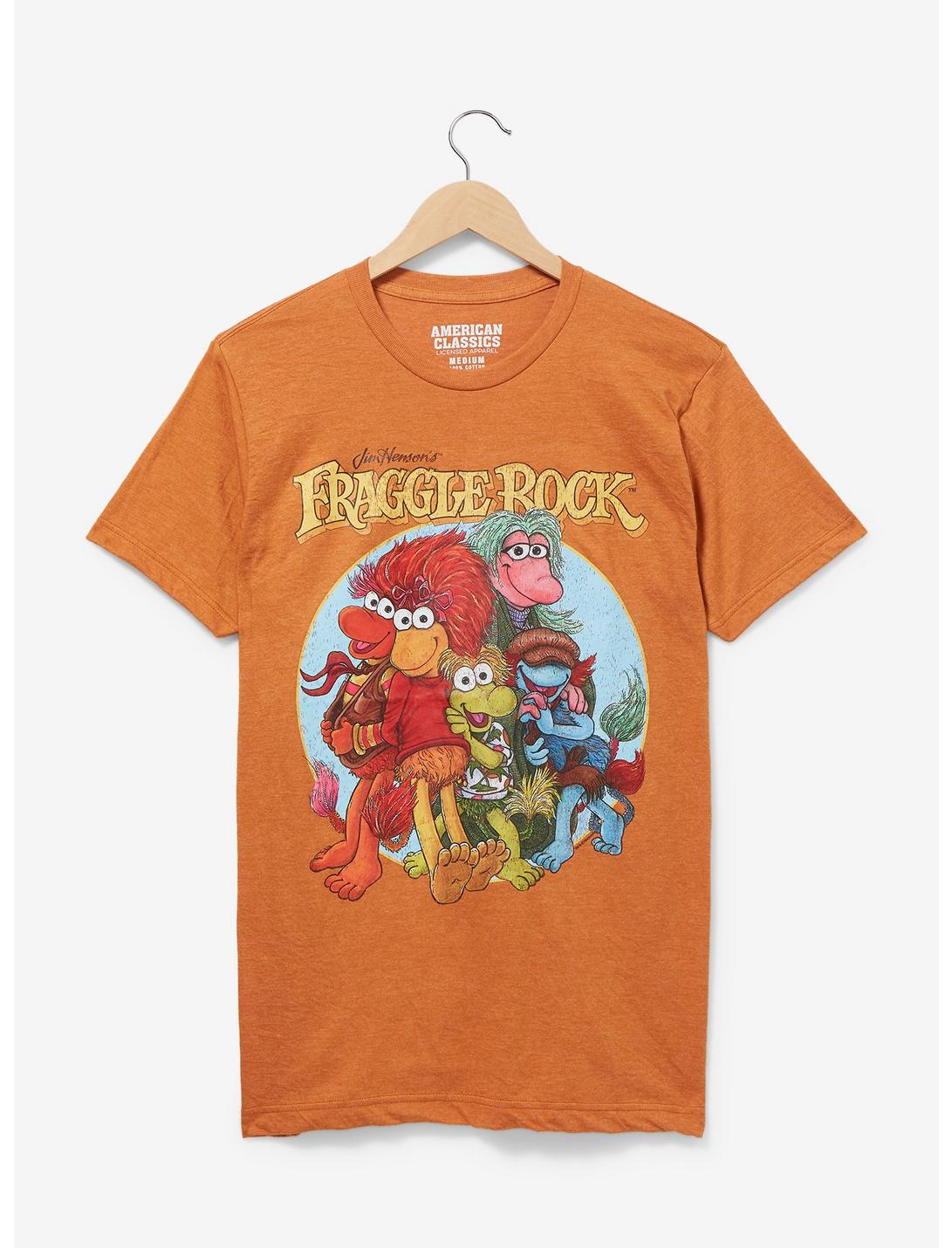 Fraggle Rock Group Portrait T-Shirt - BoxLunch Exclusive, HEATHER, hi-res