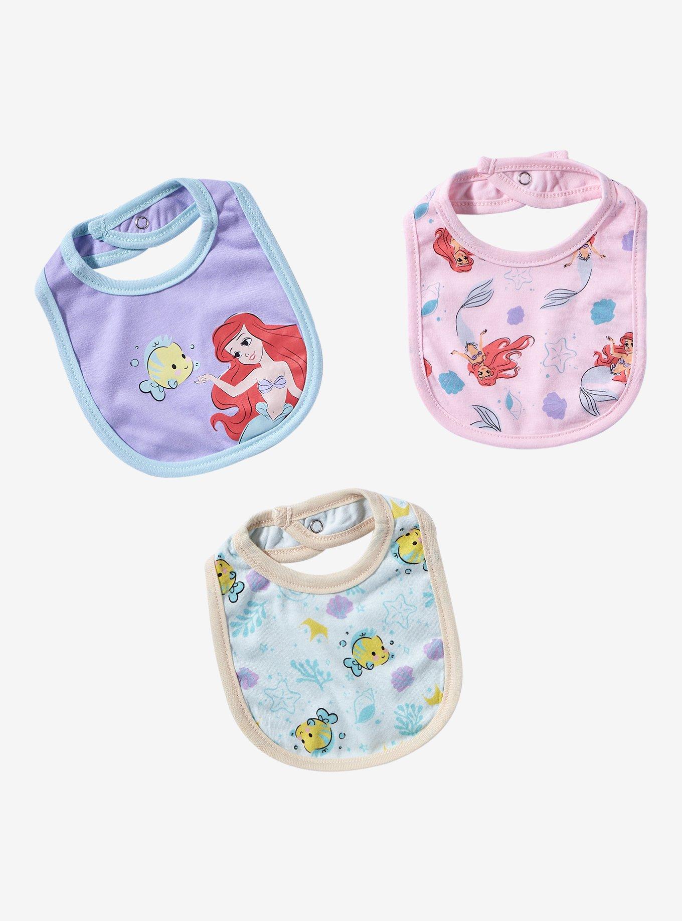Disney The Little Mermaid Ariel & Flounder Bib Set &mdash; BoxLunch Exclusive, , hi-res