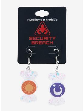 Five Nights At Freddy's: Security Breach Sun & Moon Mismatch Earrings, , hi-res