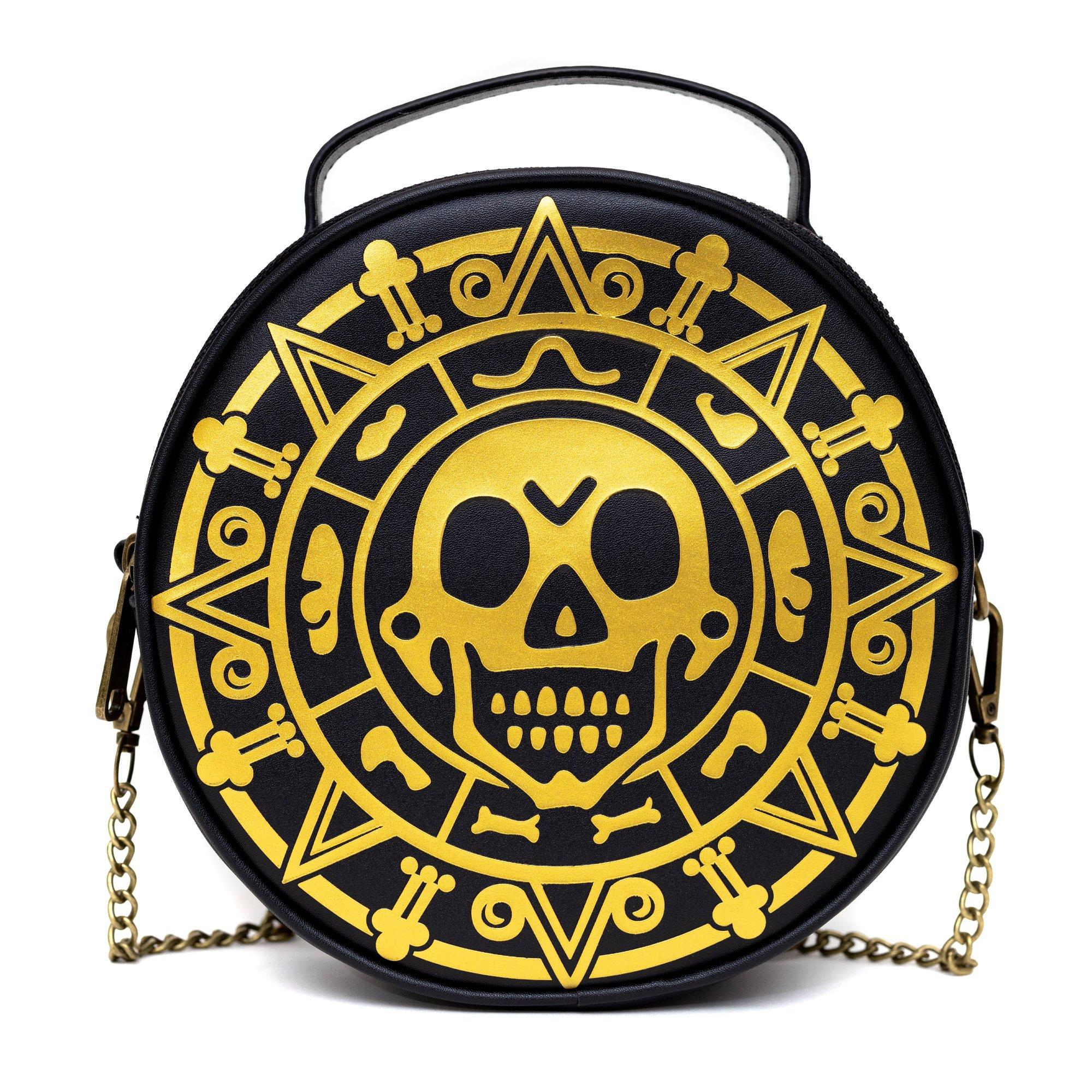 Disney Pirates Of The Caribbean Dead Men Tell No Tales Aztec Coin Crossbody Bag, , hi-res